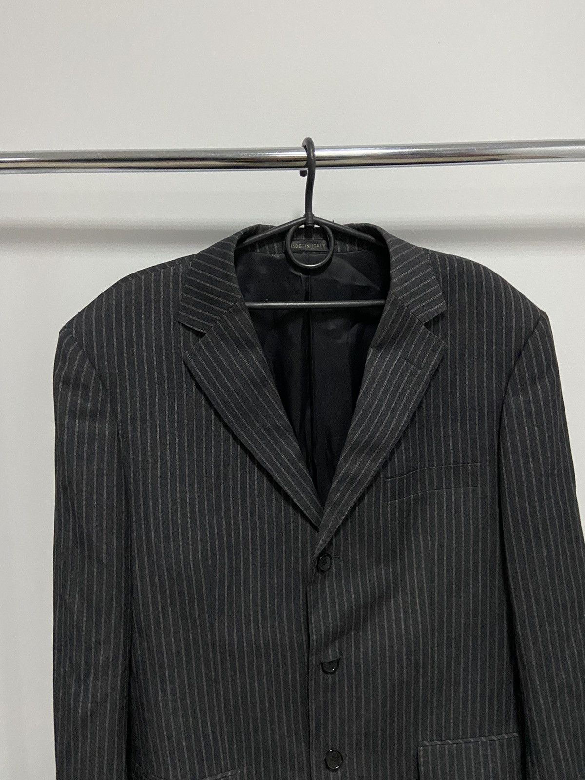 Ermenegildo Zegna Ermenegildo Zegna Striped Luxury Wool Suit blazer trousers Size 52R - 3 Thumbnail