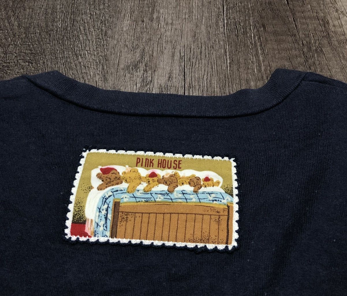 Designer × Japanese Brand × Pink House VINTAGE PINK HOUSE PATCHED DESIGN LONG SLEEVE TEE SHIRT Size US S / EU 44-46 / 1 - 16 Thumbnail