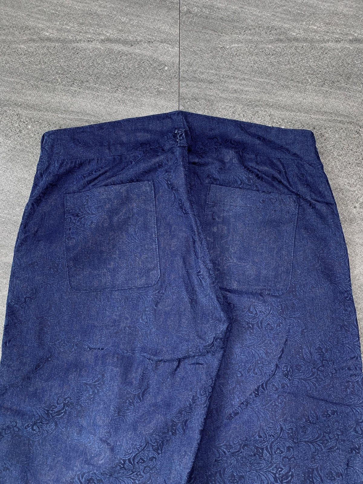 Handmade “FREE IMPORT TAX” Floral Patterned Hakama Wideleg Pants Size US 34 / EU 50 - 8 Thumbnail