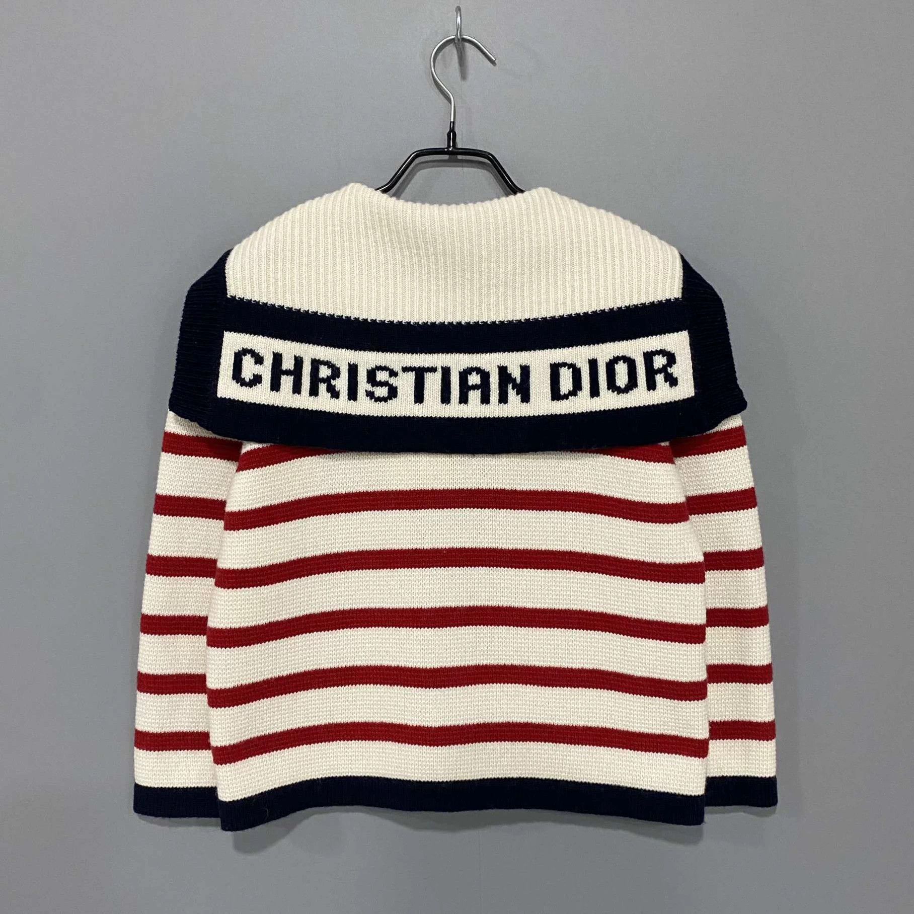 Dior Dior red white stripe naval collar cardigan 36 Size XS / US 0-2 / IT 36-38 - 3 Thumbnail