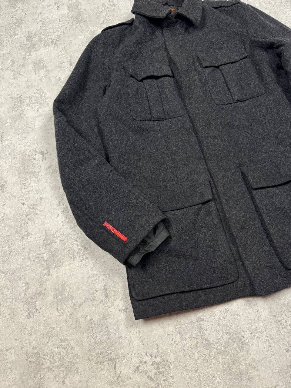 Prada Vintage Prada Wool Coat Jacket Red Tab Size 50 Size US M / EU 48-50 / 2 - 4 Thumbnail
