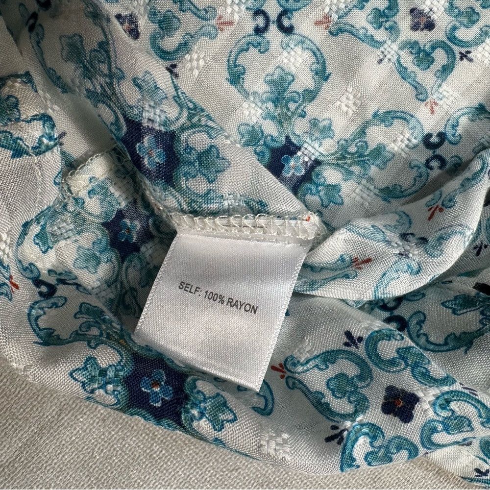 Other NWT New Jane and Delancey Patchwork Rayon Long Sleeve Shirt Size S / US 4 / IT 40 - 8 Thumbnail