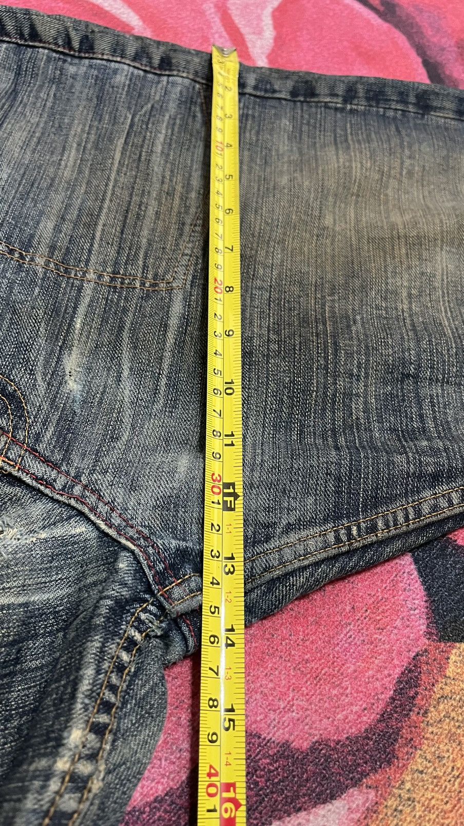 Swagger Vintage Distressed Swagger Jeans size 35 x 43 Size US 35 - 18 Thumbnail