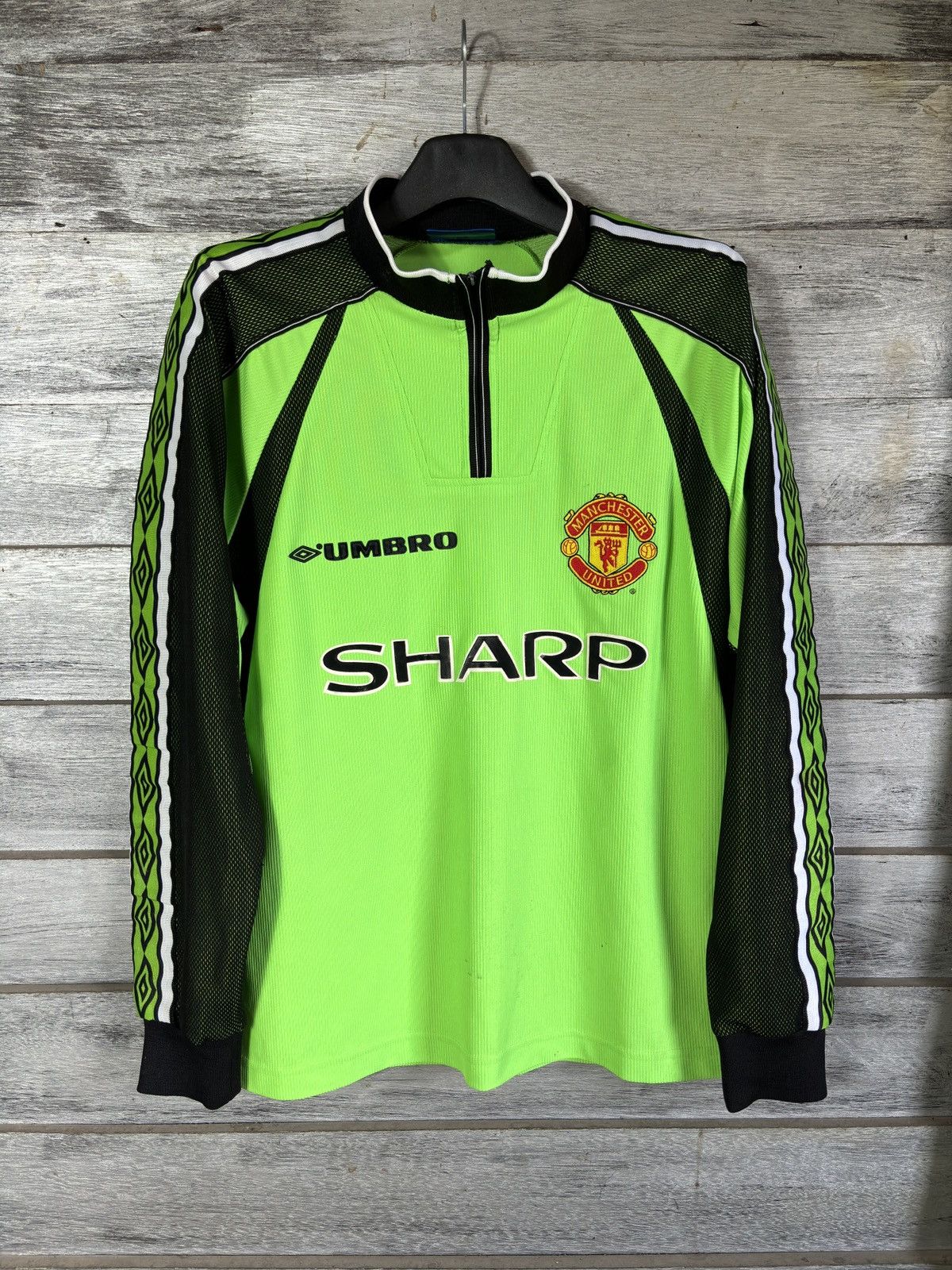 Umbro Vintage Manchester United 98/99 Goalkeeper Jersey RARE ❗️ Size US M / EU 48-50 / 2 - 1 Thumbnail