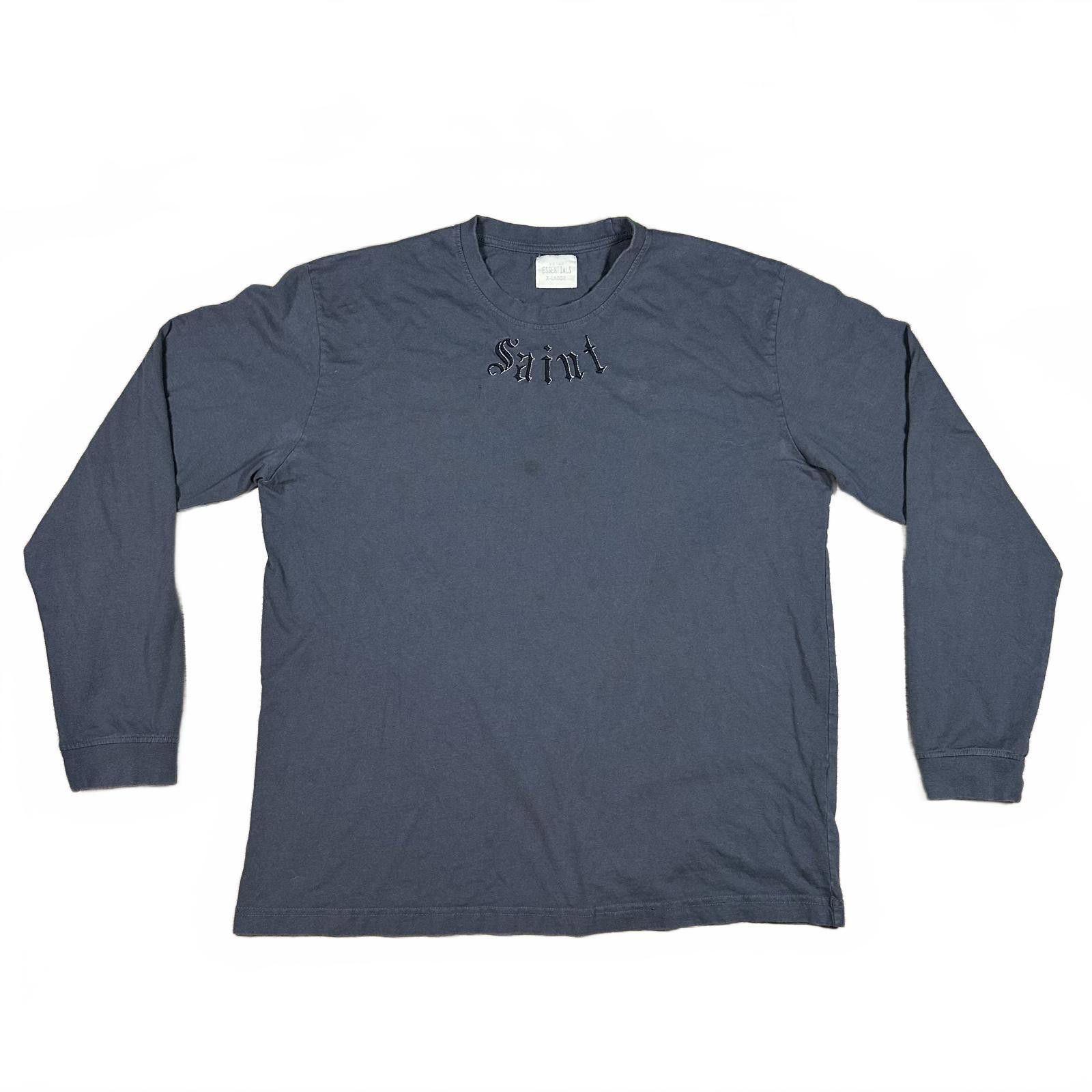 Other Saint Mens Long Sleeve T-Shirt Large Gray Graphic Print Size US XL / EU 56 / 4 - 2 Thumbnail