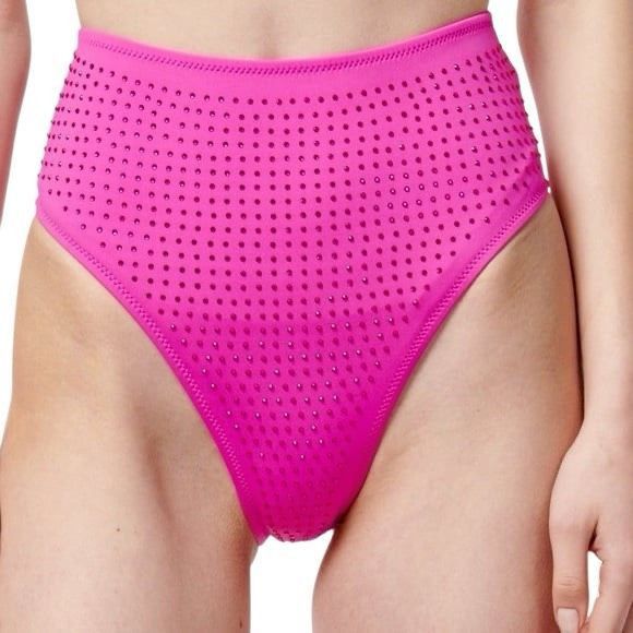 CAMI NYC NWT Cami NYC Merari and Merelis High Waist Crystal Bikini Se Size ONE SIZE - 4 Thumbnail