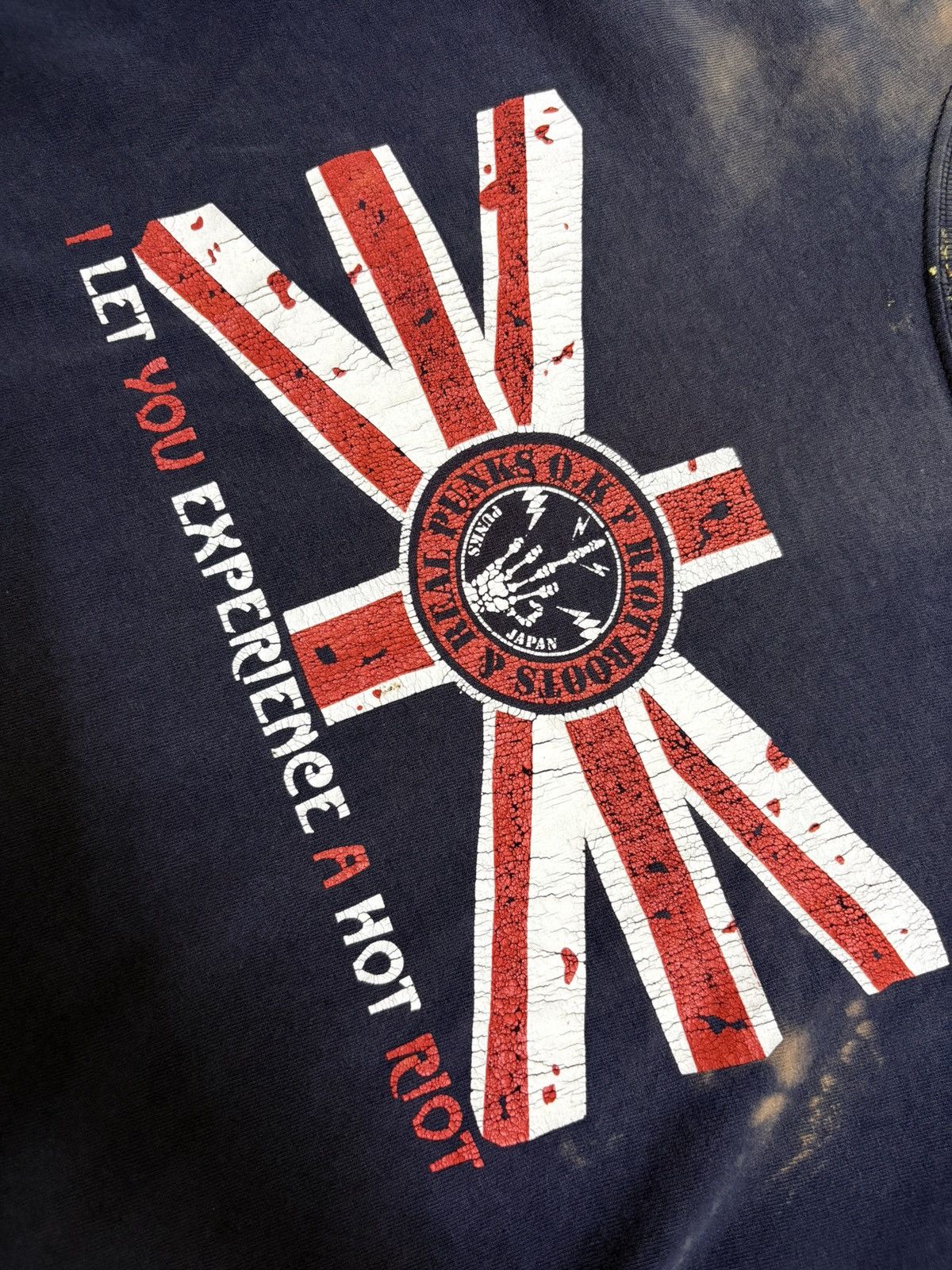 If Six Was Nine 🔥HOT🔥 VINTAGE DISTRESSED RIOT ROOTS & REAL PUNKS Size US L / EU 52-54 / 3 - 6 Thumbnail