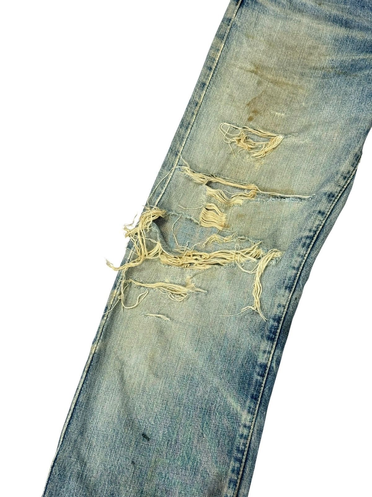 Levi's Vintage Clothing Levi’s Big E 701 LVC Japan Straight Distress Selvedge 3🟦5 Size US 29 - 5 Thumbnail