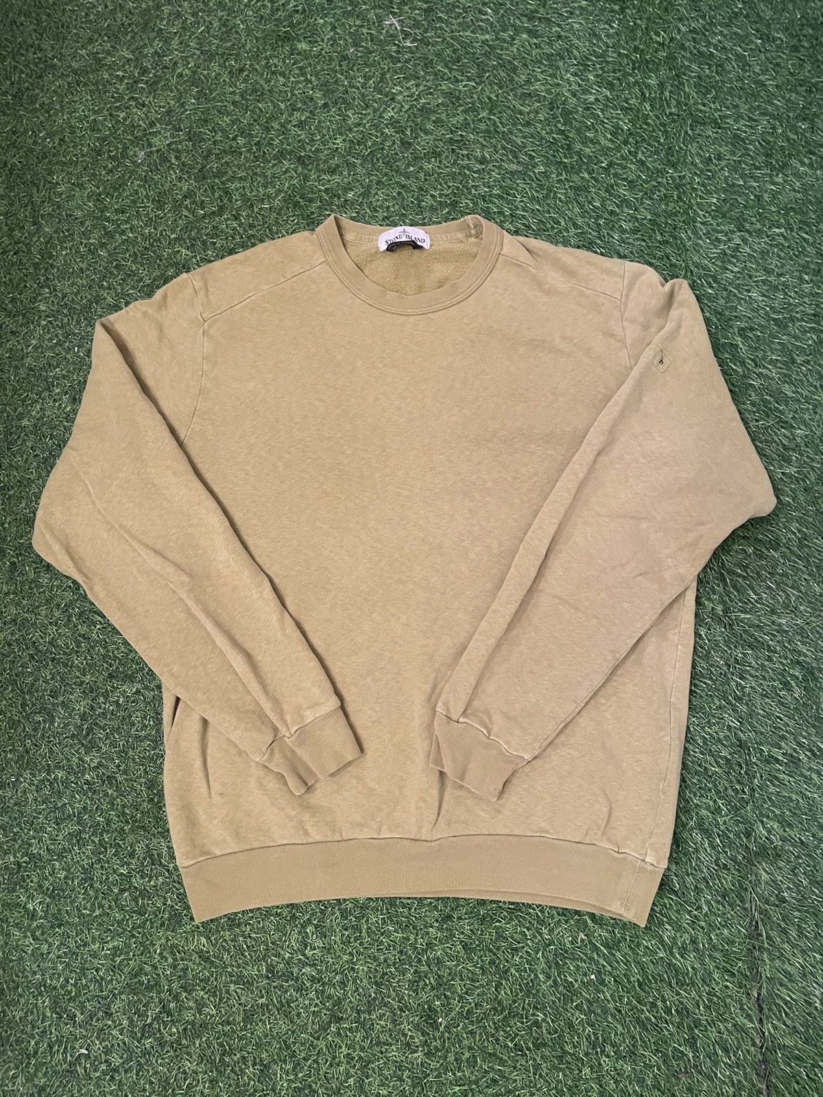 image of Stone Island Lime Green Sweatshirt, Men's (Size 2XL)