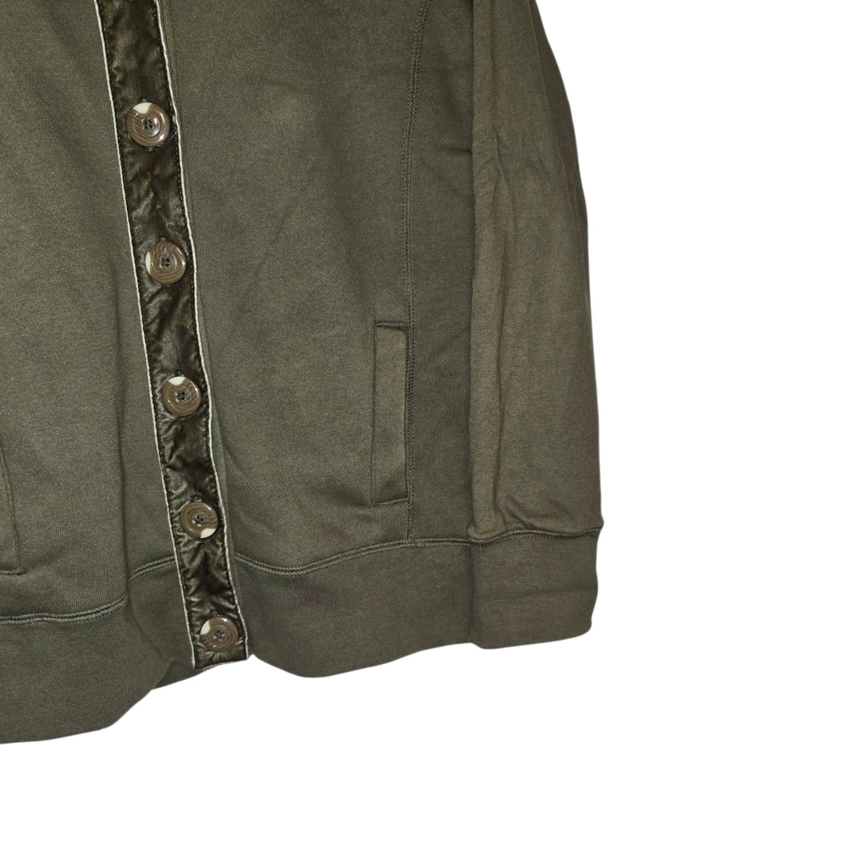 Orvis VINTAGE Orvis Cardigan Sweater Womens Small Green Fleece Lined Button Front Long Sleeve Ladies S Green Cardigan Womens Size S / US 4 / IT 40 - 2 Thumbnail