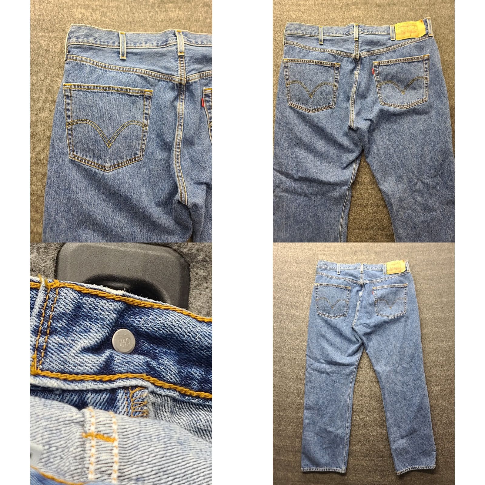 Levi's VINTAGE Levi's 501 XX Jeans Mens 40x32 Button Fly Regular Fit Straight Blue Denim Cotton 80s 90s USA Mens Size US 40 / EU 56 - 10 Thumbnail