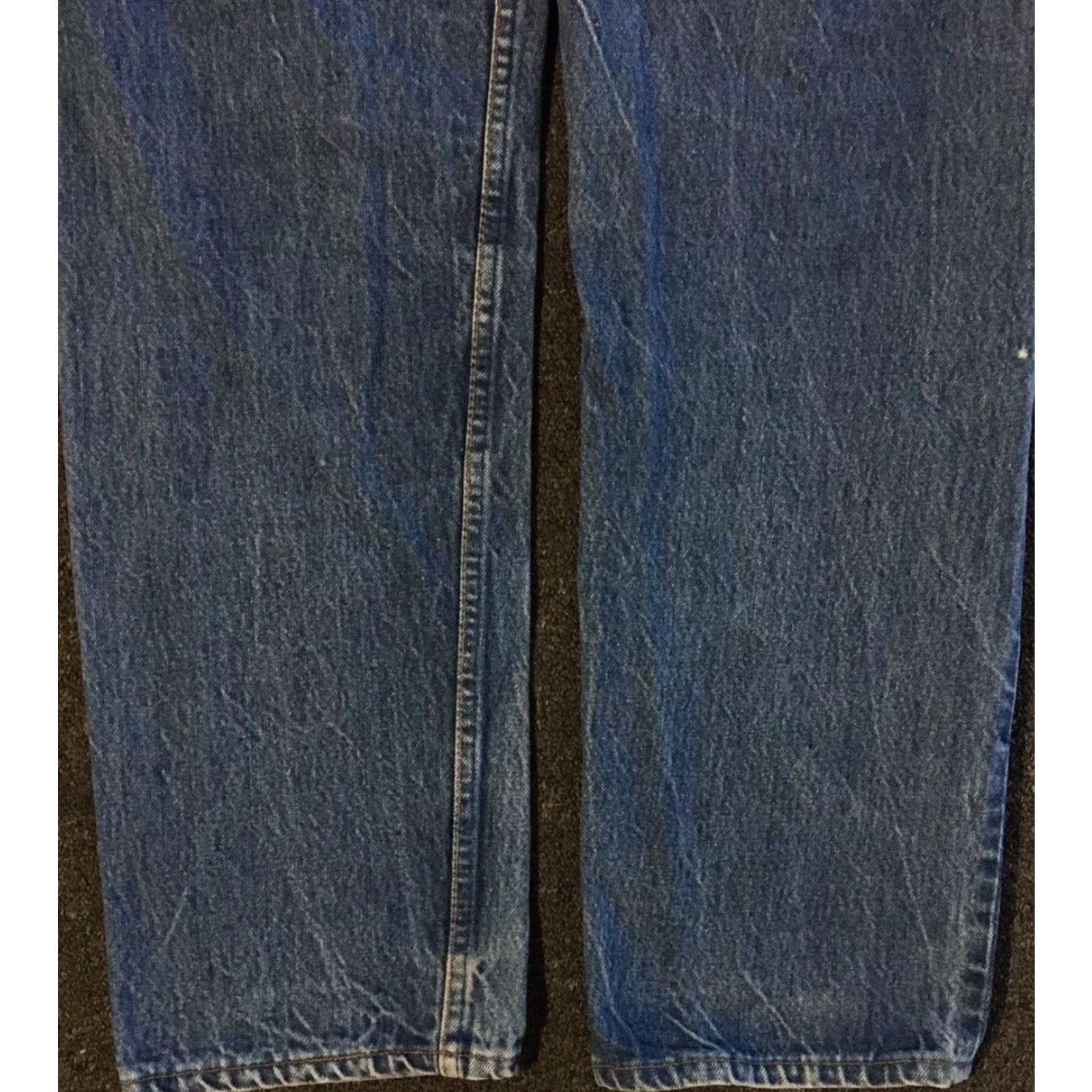 Levi's VINTAGE Levi's 501XX Jeans Men 32 Blue Distressed Button Fly 90s Grunge Punk USA Dark Denim Straight 31 Inseam Size US 32 / EU 48 - 4 Thumbnail