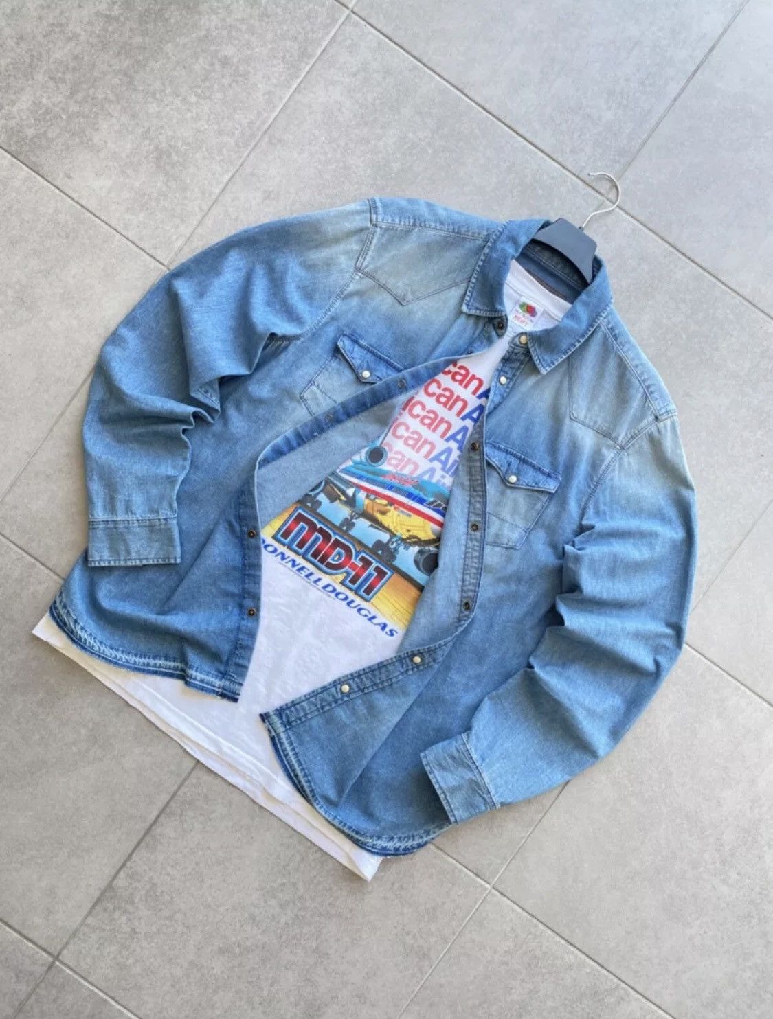 Allsaints Allsaints Denim Shirt Size US S / EU 44-46 / 1 - 4 Thumbnail
