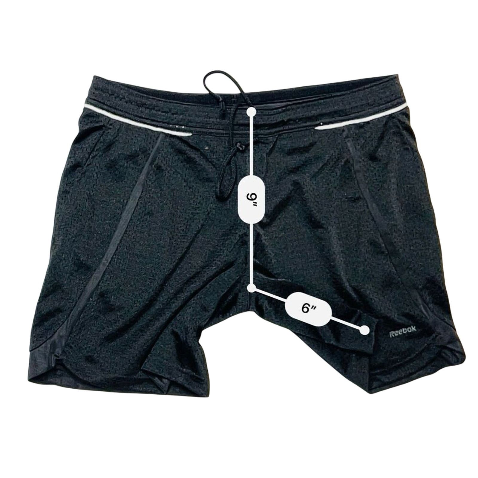 Reebok Reebok Black PlayDry Moisture Wicking 6" Mesh Shorts MEDIUM Size US 32 / EU 48 - 8 Thumbnail