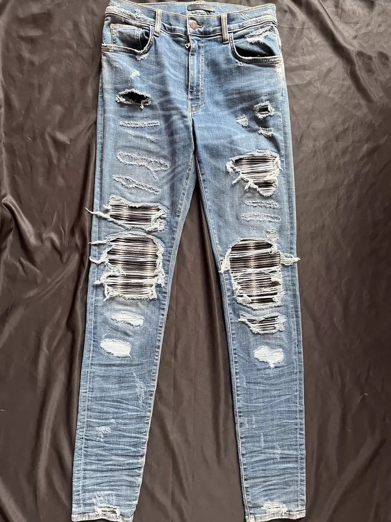 Amiri Amiri 16SS PPX1 Patch Skinny Jeans 2502-Nextarrow Size US 31 - 1 Thumbnail