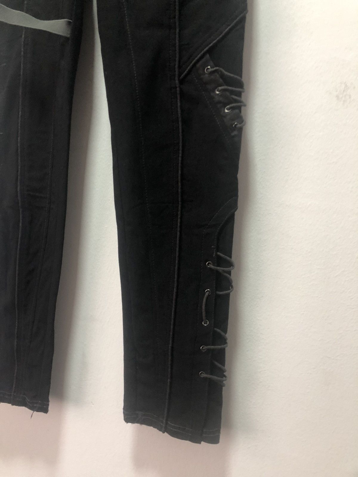Japanese Brand × Seditionaries OZZ CROCE Pants Punk Cross Zip Strecht Size 27" / US 4 / IT 40 - 5 Thumbnail