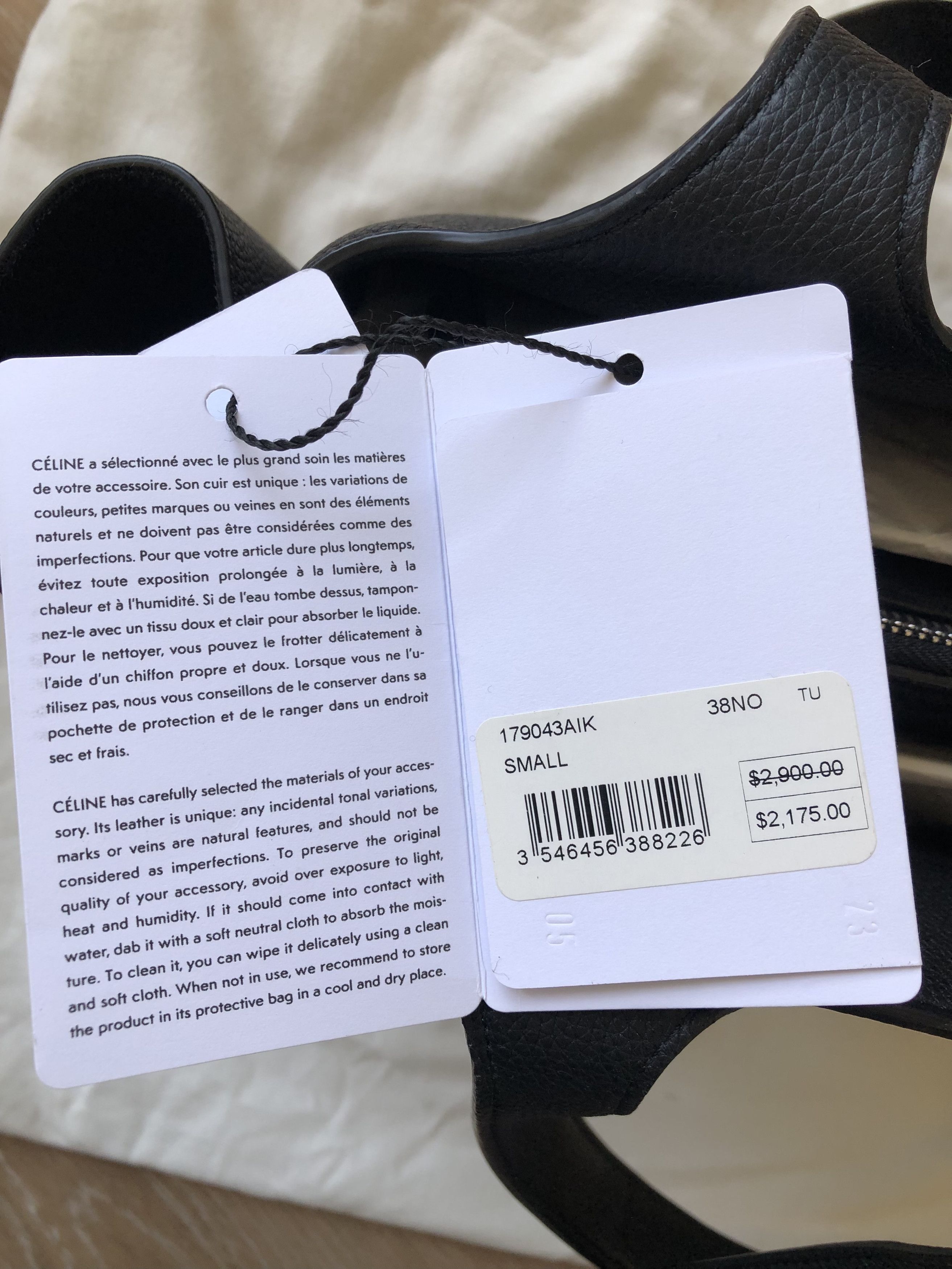 Celine Celine Trifold Small Tote Bag Black Size ONE SIZE - 12 Thumbnail