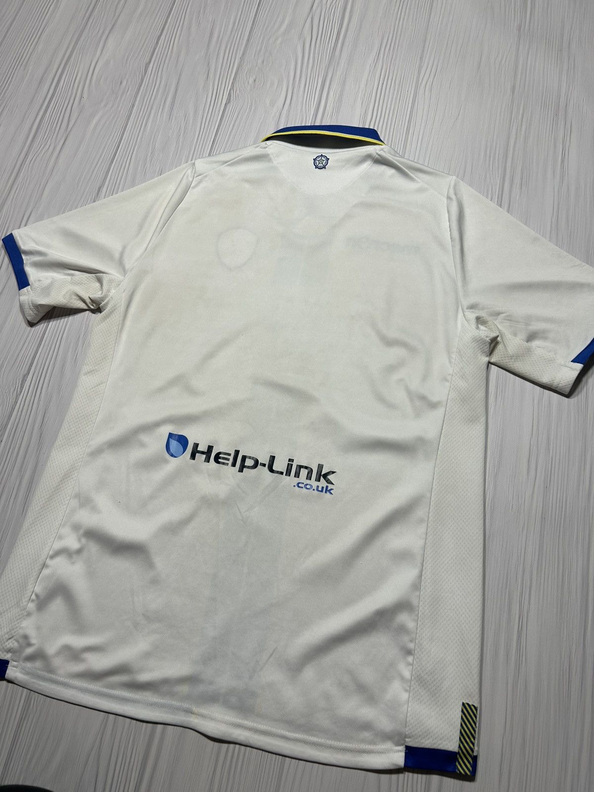 Macron Leeds United 2013 2014 Macron Soccer Jersey Size US L / EU 52-54 / 3 - 10 Thumbnail