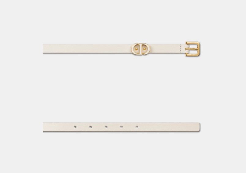 Dior o1w1db10325 Size: OS / B0439UBQ Montaigne Loop Belt in White Size ONE SIZE - 3 Thumbnail