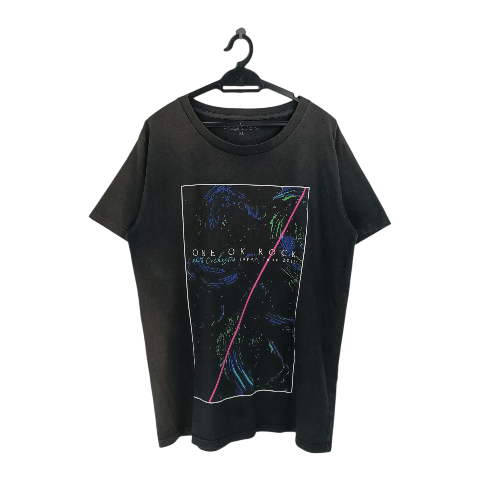 Band Tees THRASHED FADED VINTAGE ONE OK ROCK TOUR TEE radwimps gnu Size US L / EU 52-54 / 3 - 1 Thumbnail