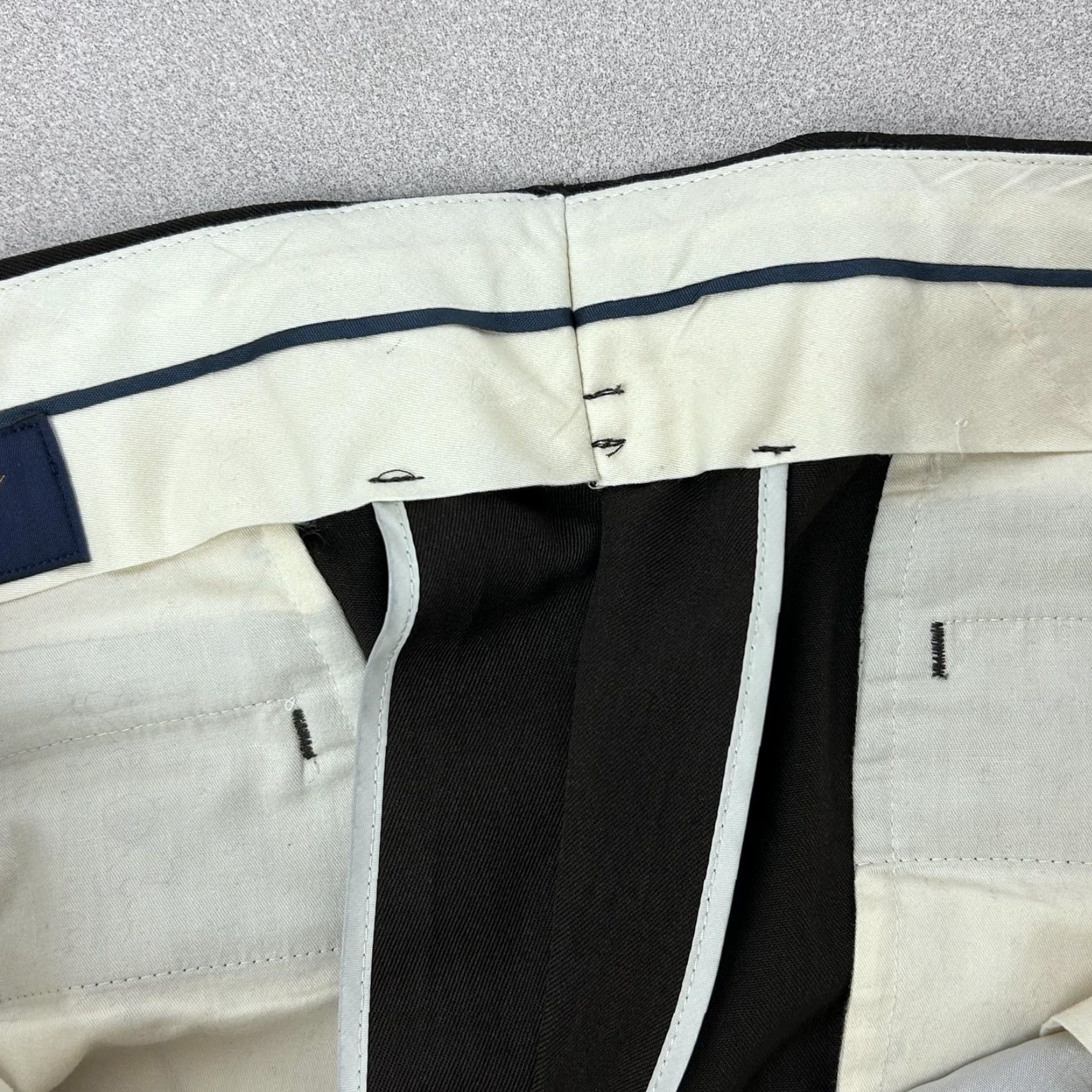 Brooks Brothers Brooks Brothers Madison 1818 Dress Pants Mens 38x29 Brown Wool Cuffed Flat Front Pockets Classic Straight Zip Front Trousers Size US 38 / EU 54 - 7 Thumbnail