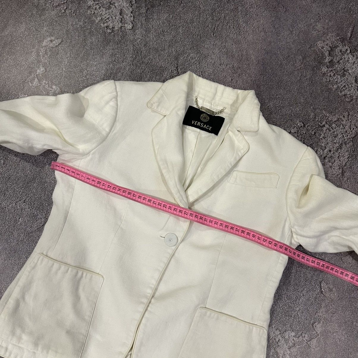Versace Gianni Versace Women’s White Linen Blazer Size 42 Size M / US 6-8 / IT 42-44 - 23 Thumbnail