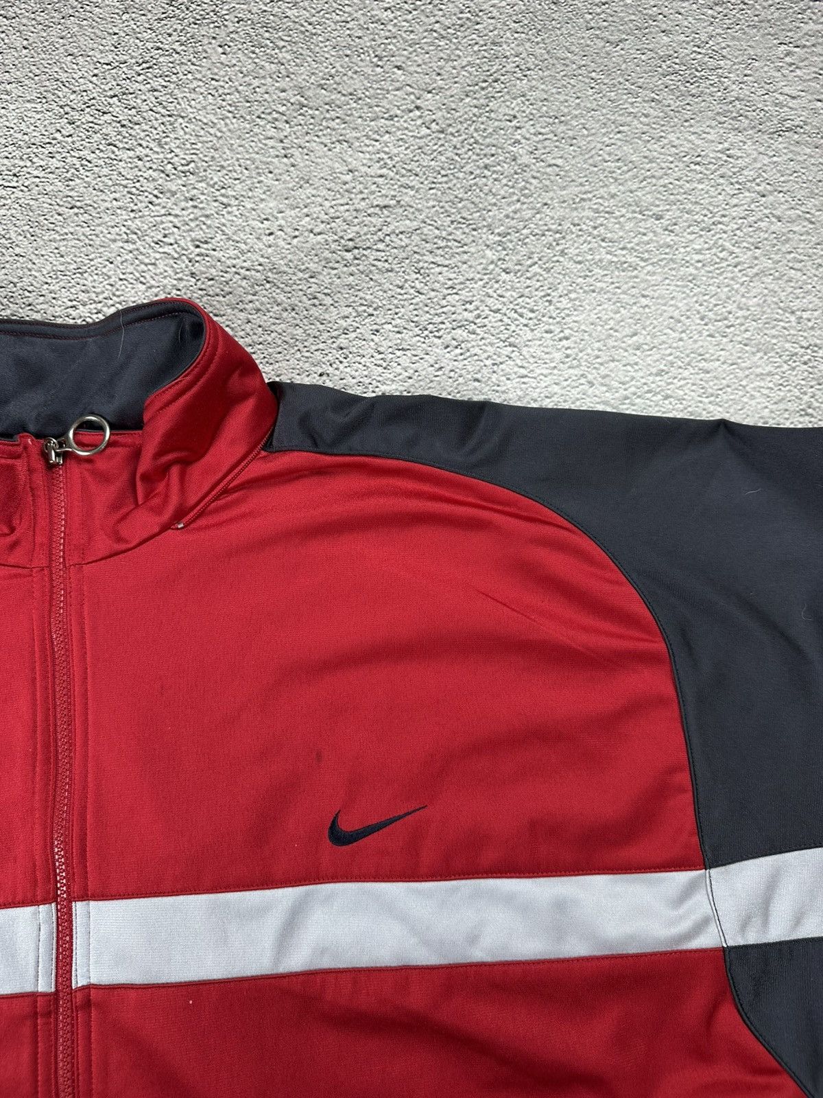 Nike Vintage Nike Olympic Full Zip Hoodie Y2K Washed Style Size US XL / EU 56 / 4 - 15 Thumbnail