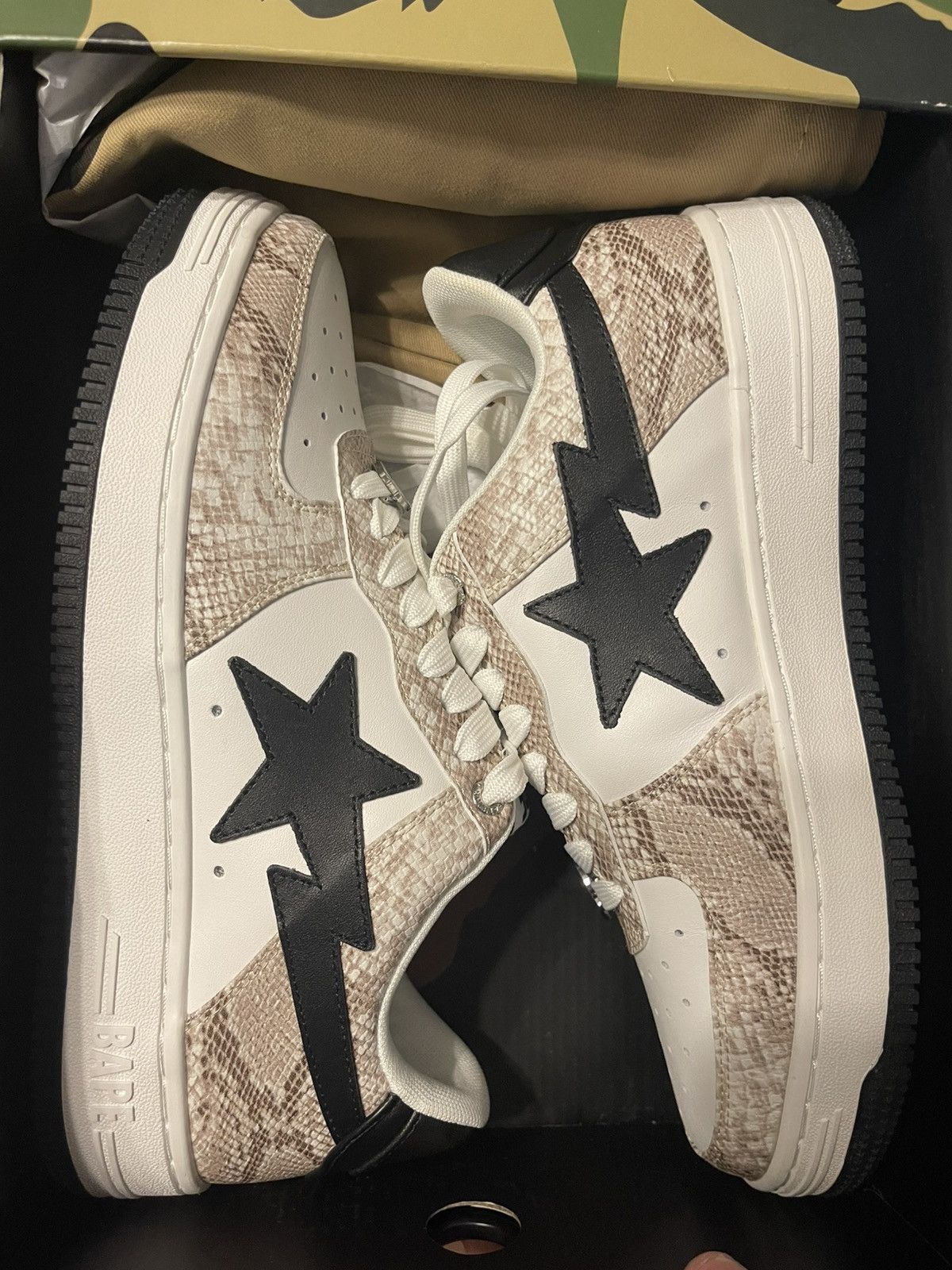 Bape Bapesta Snakeskin Size 8.5 BRAND NEW Size US 8.5 / EU 41-42 - 1 Thumbnail