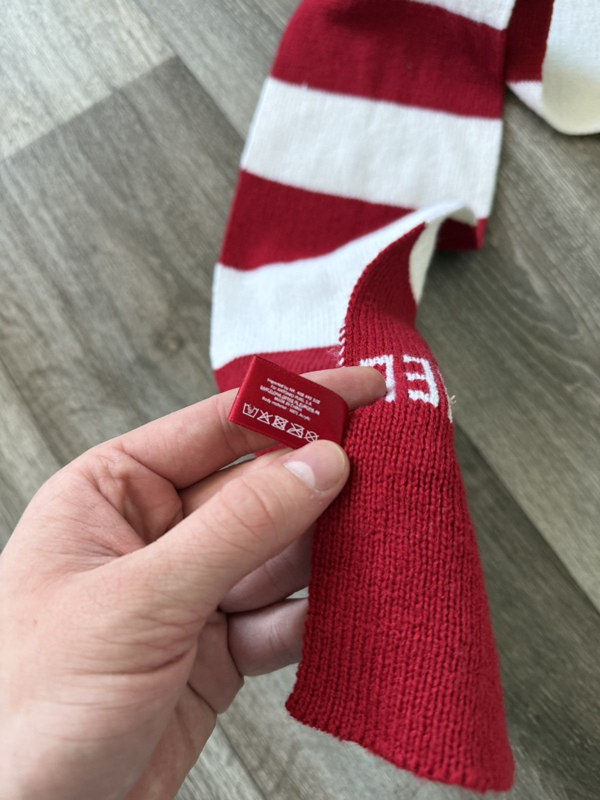 Jean Paul Gaultier Jan Paul Gaultier Scarf I LOVE GAULTIER Color Red And White Size ONE SIZE - 5 Thumbnail