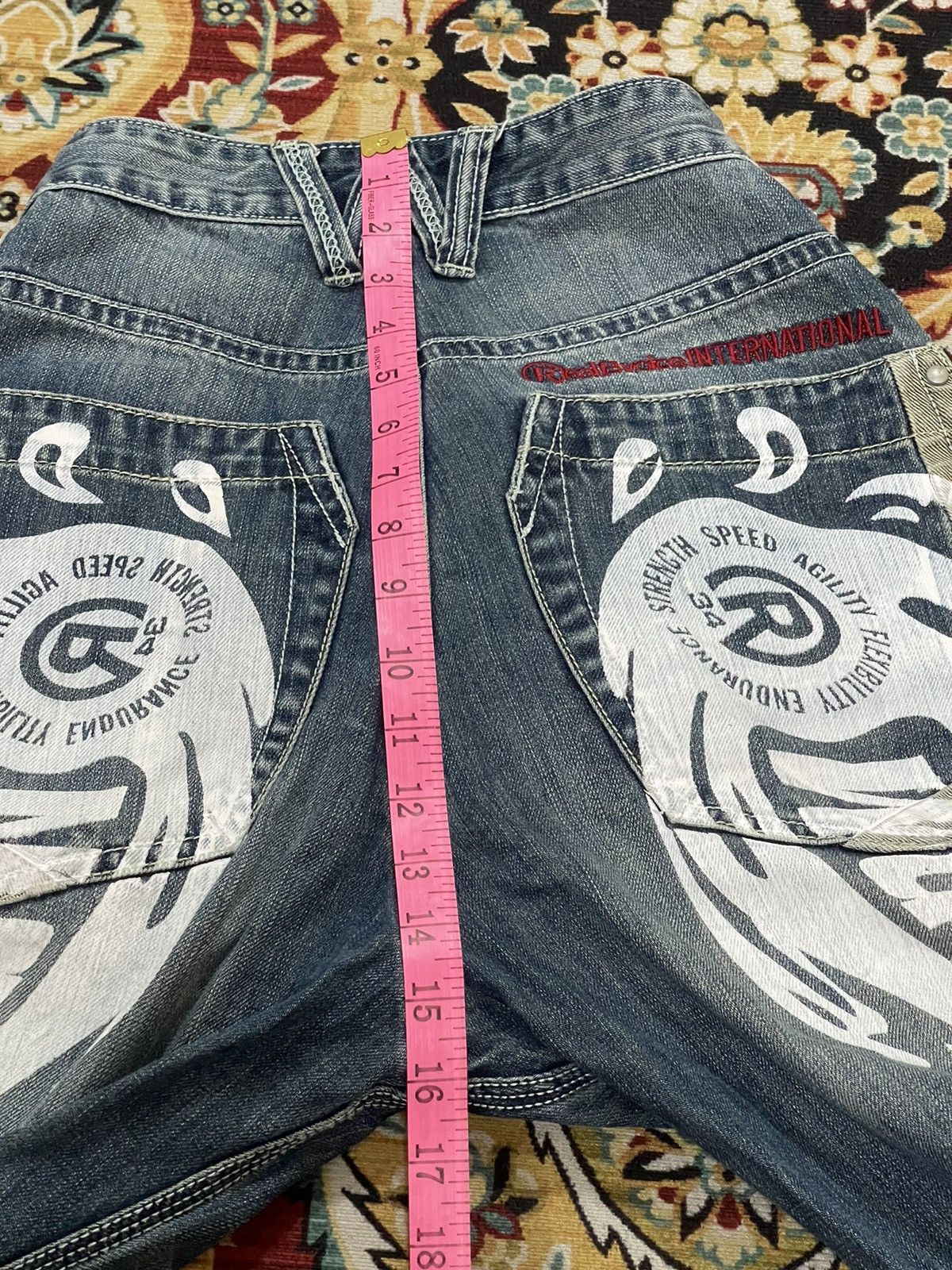 Vintage Vintage Real B Voice Poem Distressed Denim Jeans Size US 30 / EU 46 - 17 Thumbnail