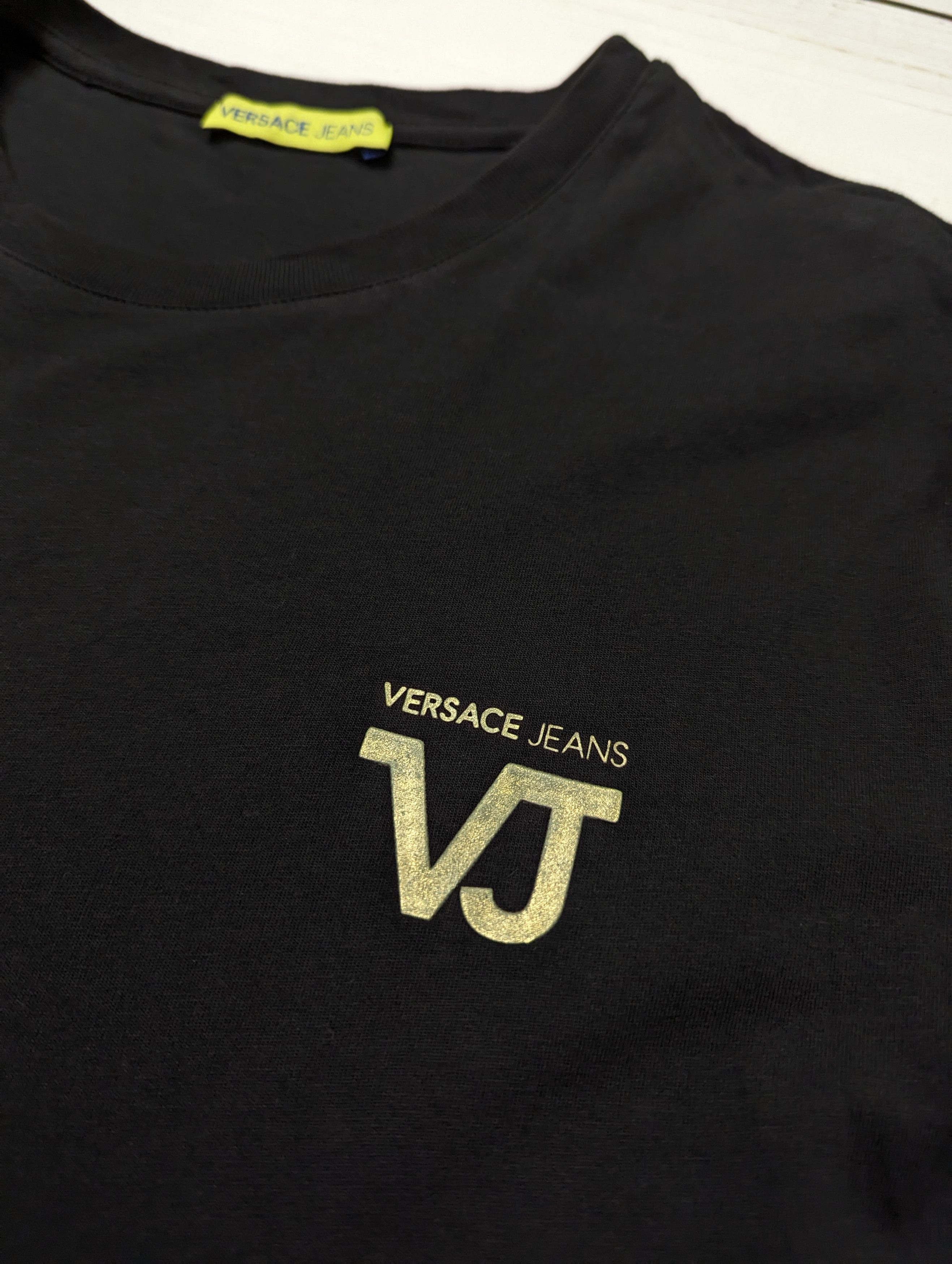 Versace × Versace Jeans Couture Versace Jeans Black Gold T-Shirt Size M Size US M / EU 48-50 / 2 - 6 Thumbnail