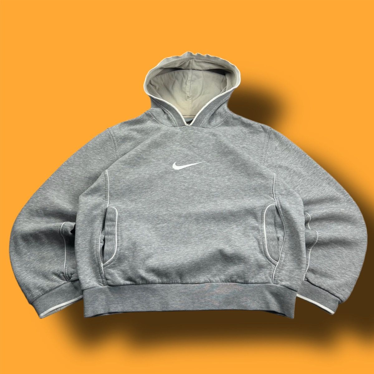Nike × Vintage NIKE VINTAGE CENTER LOGO OVERSIZE BOXY HOODIE Size US M / EU 48-50 / 2 - 1 Thumbnail