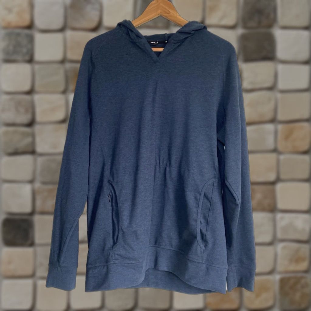 Vintage VINTAGE Public Rec Politan Hoodie Men's Midnight Blue L Hoodie Mens Regular Jersey Solid Pullover Hooded City Sports Size US L / EU 52-54 / 3 - 1 Thumbnail