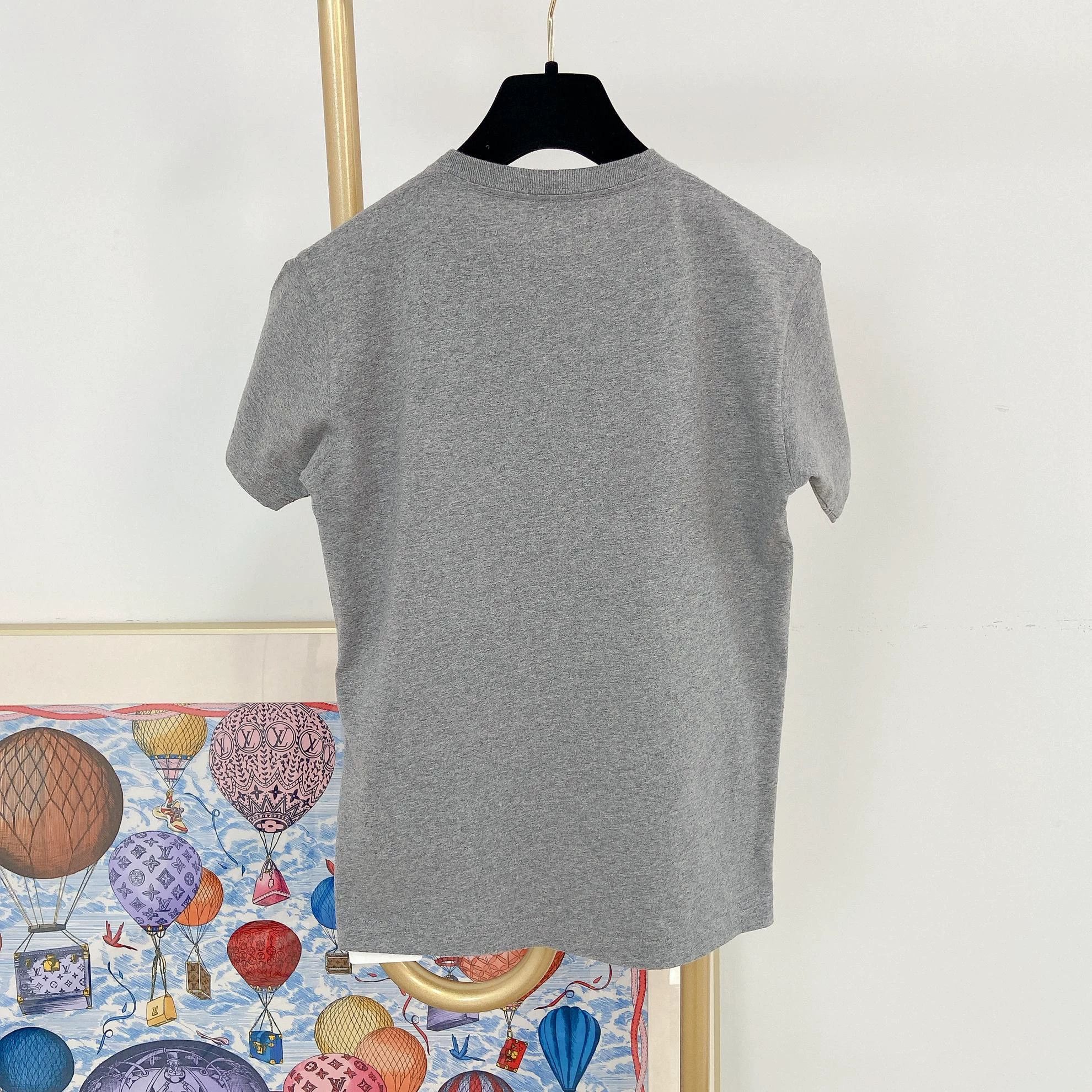 Balenciaga Balenciaga Gray Logo Crew Neck Short-Sleeve Tee S Size S / US 4 / IT 40 - 2 Thumbnail