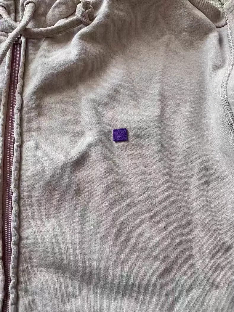 Acne Studios Acne Studios Face expression faded zipper hooded sweatshir Size US XXS / EU 40 - 3 Thumbnail