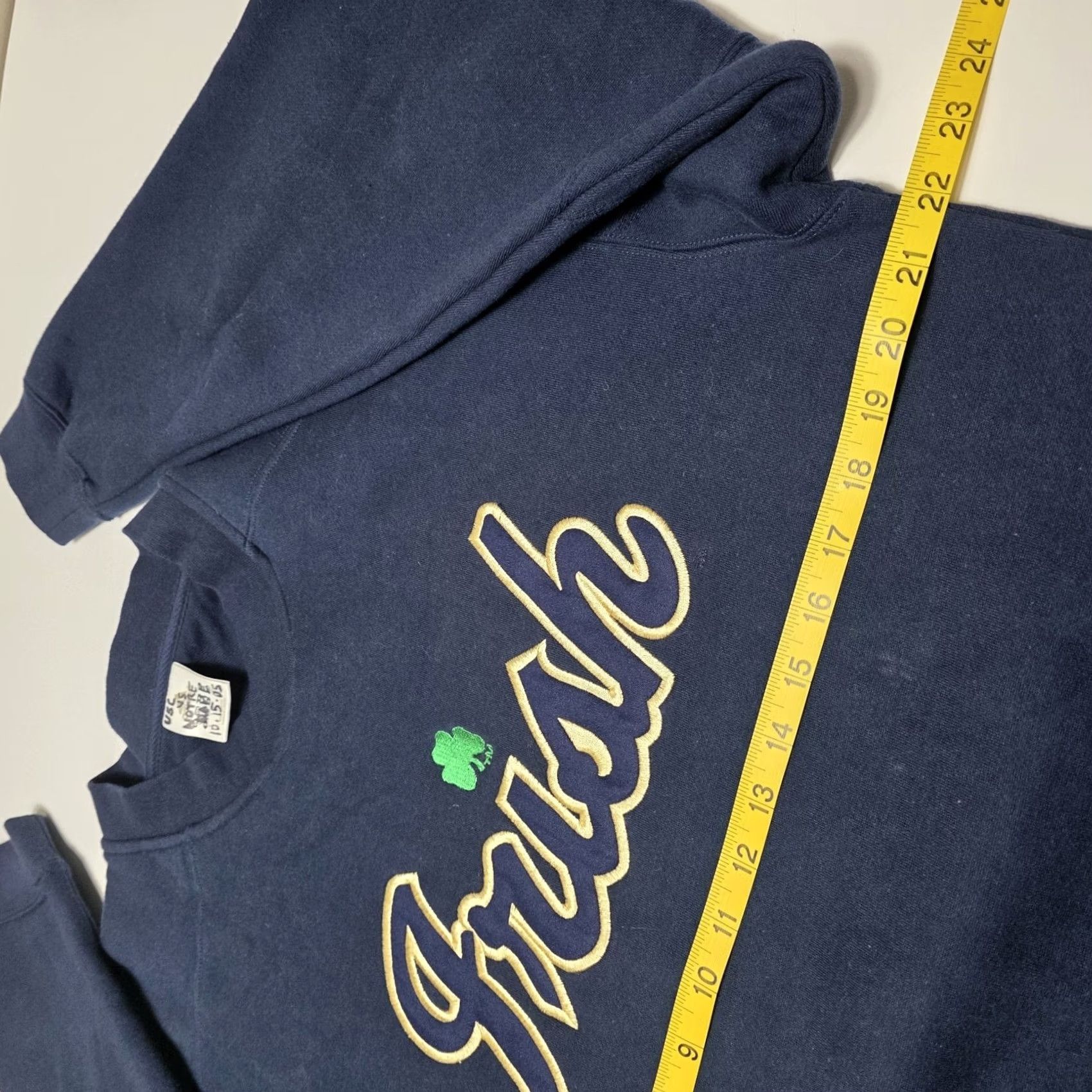 Adidas VINTAGE Notre Dame Fighting Irish Adidas Spellout Crewneck Men's Small Blue Heavyweight Crew Neck Pullover Sweatshirt Long Sleeve Size US S / EU 44-46 / 1 - 4 Thumbnail