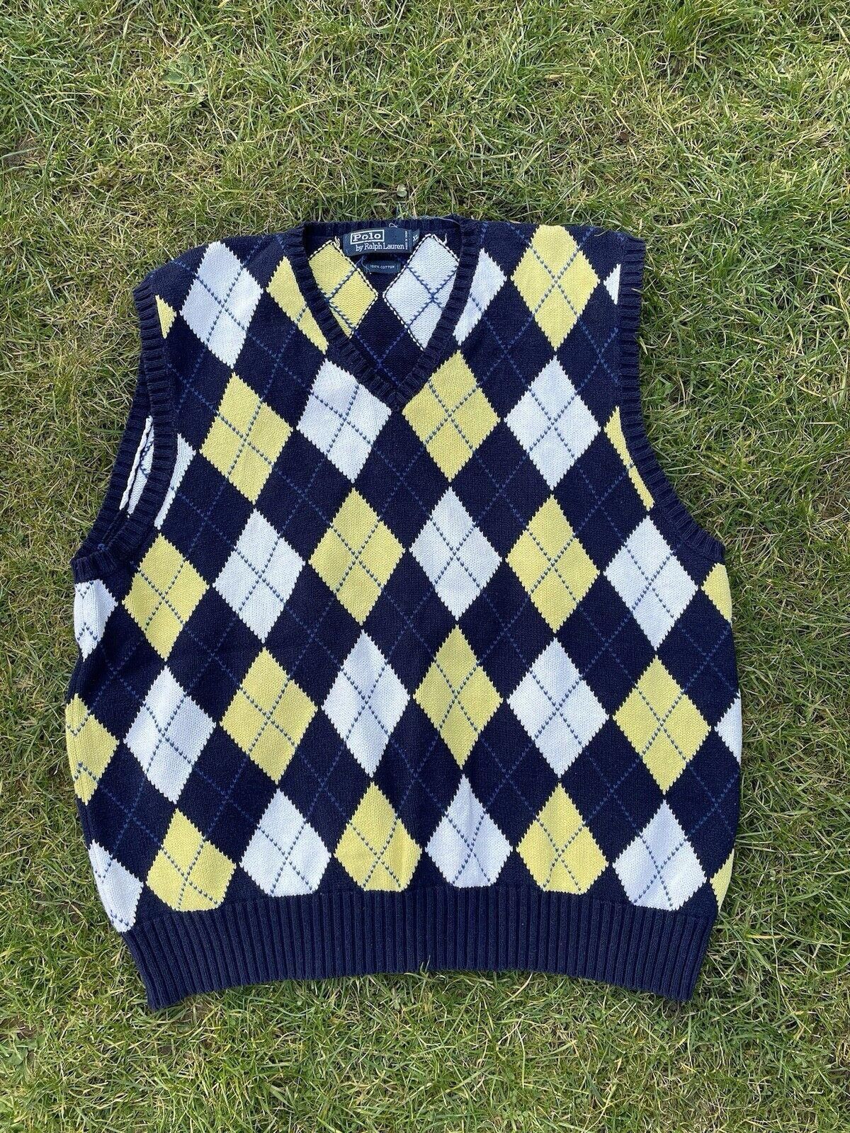 Lauren Ralph Lauren Vintage Ralph Lauren Grandad Knit Vest Size US XL / EU 56 / 4 - 1 Thumbnail