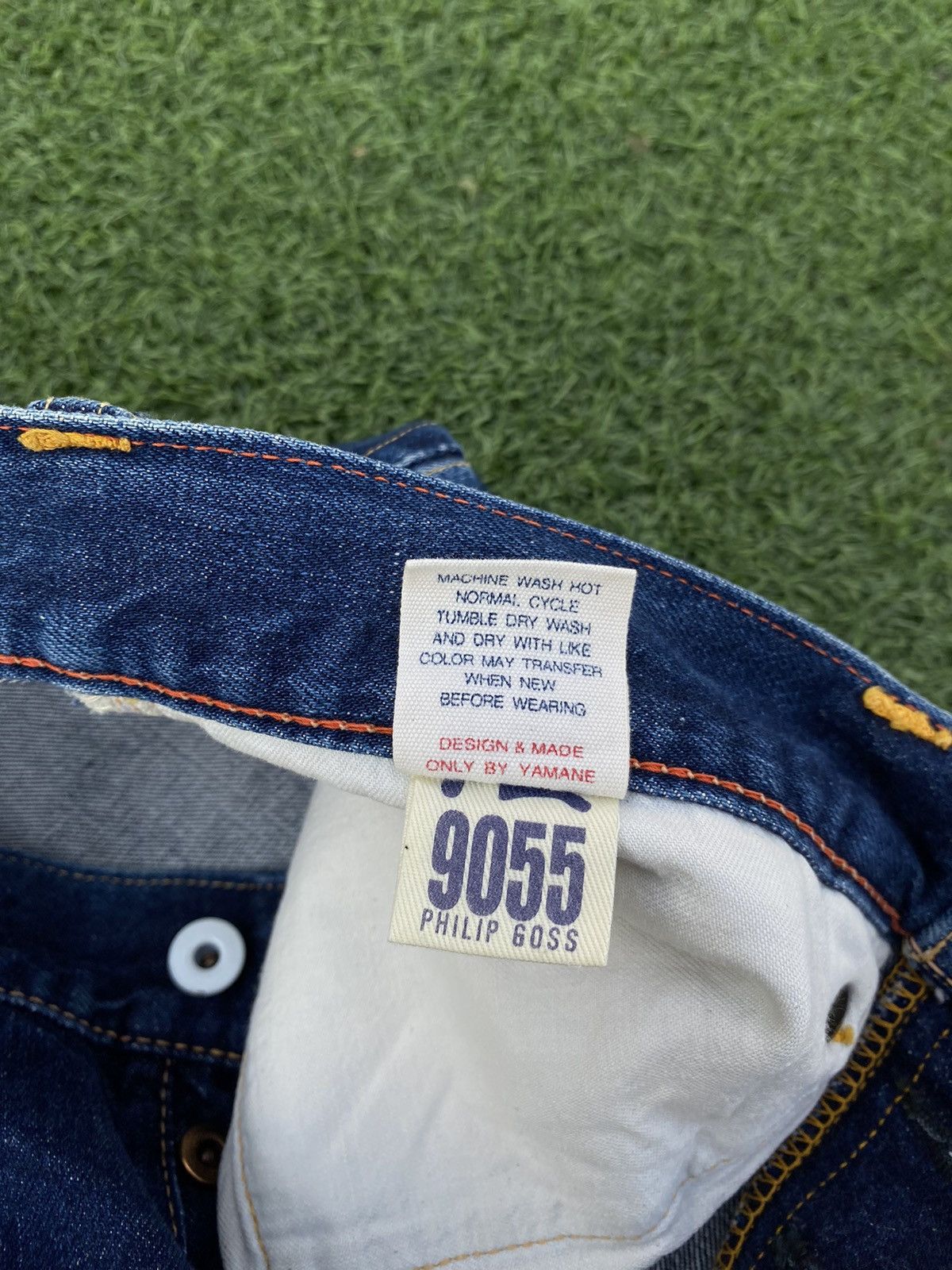 Evisu × Japanese Brand EVISU 9055 PHILIP GOSS LEATHER BUCKLE BACK SELVEDGE Size US 35 - 9 Thumbnail