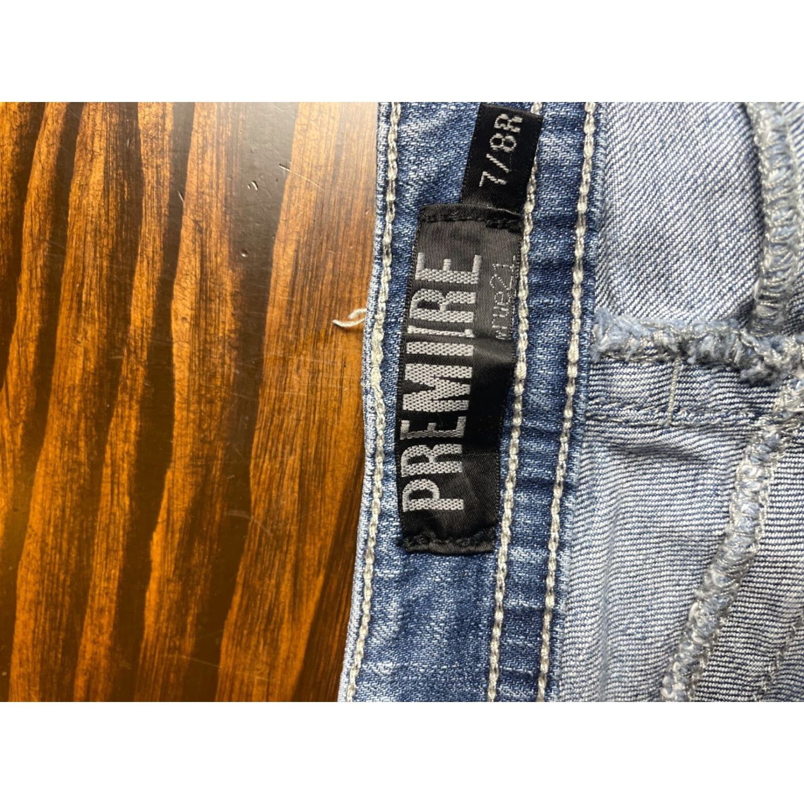 Vintage VINTAGE? No. Premiere Rue21 Jeans Women's 7/8 Blue Sequel Skinny Denim Contrast Stitch Jeans Womens 7/8 Blue Sequel Skinny Denim Contrast Stitch Size 30" / US 8 / IT 44 - 4 Thumbnail