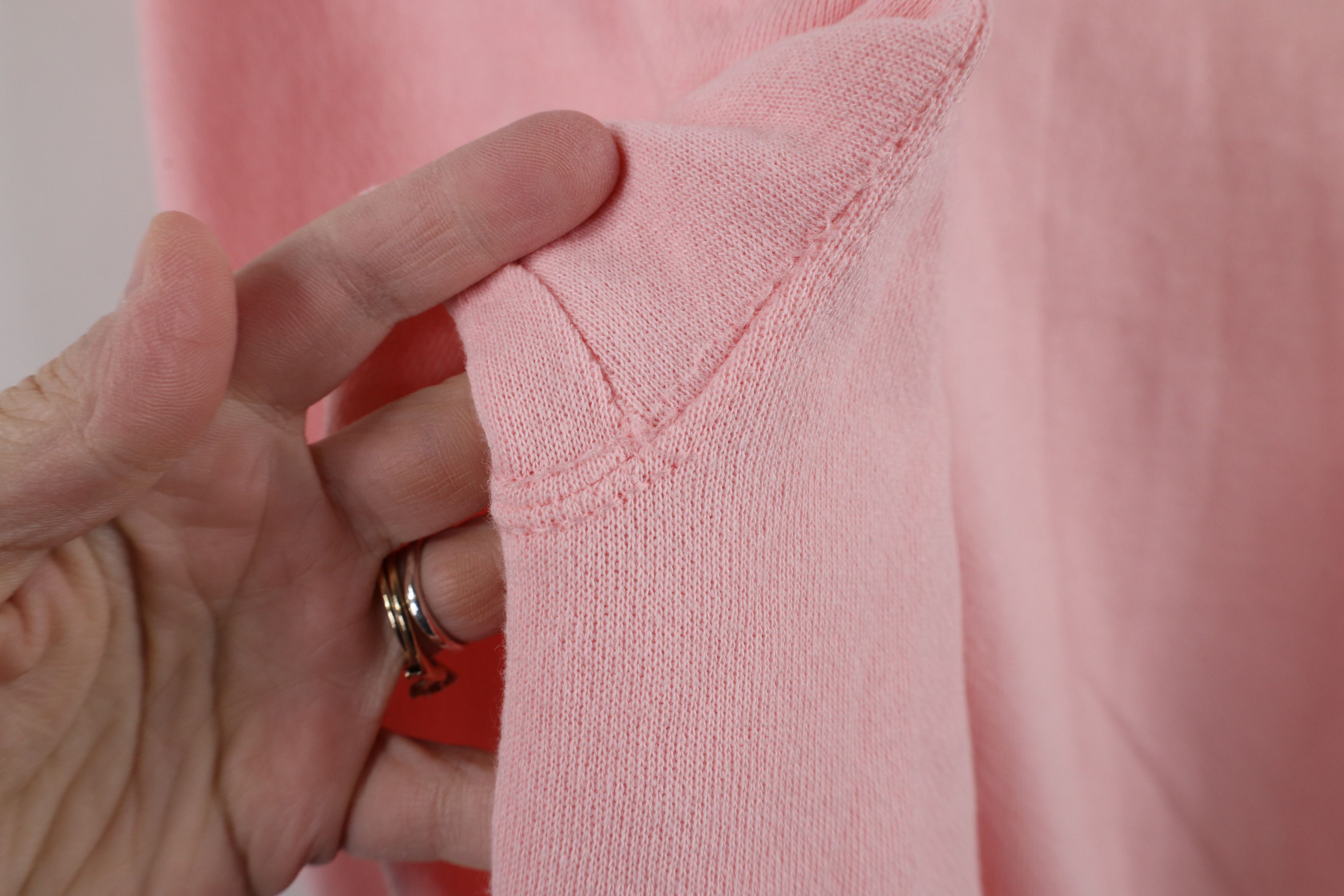 Vintage Vintage 90s Streetwear Blank Crewneck Sweatshirt Pink USA Size XL / US 12-14 / IT 48-50 - 5 Thumbnail