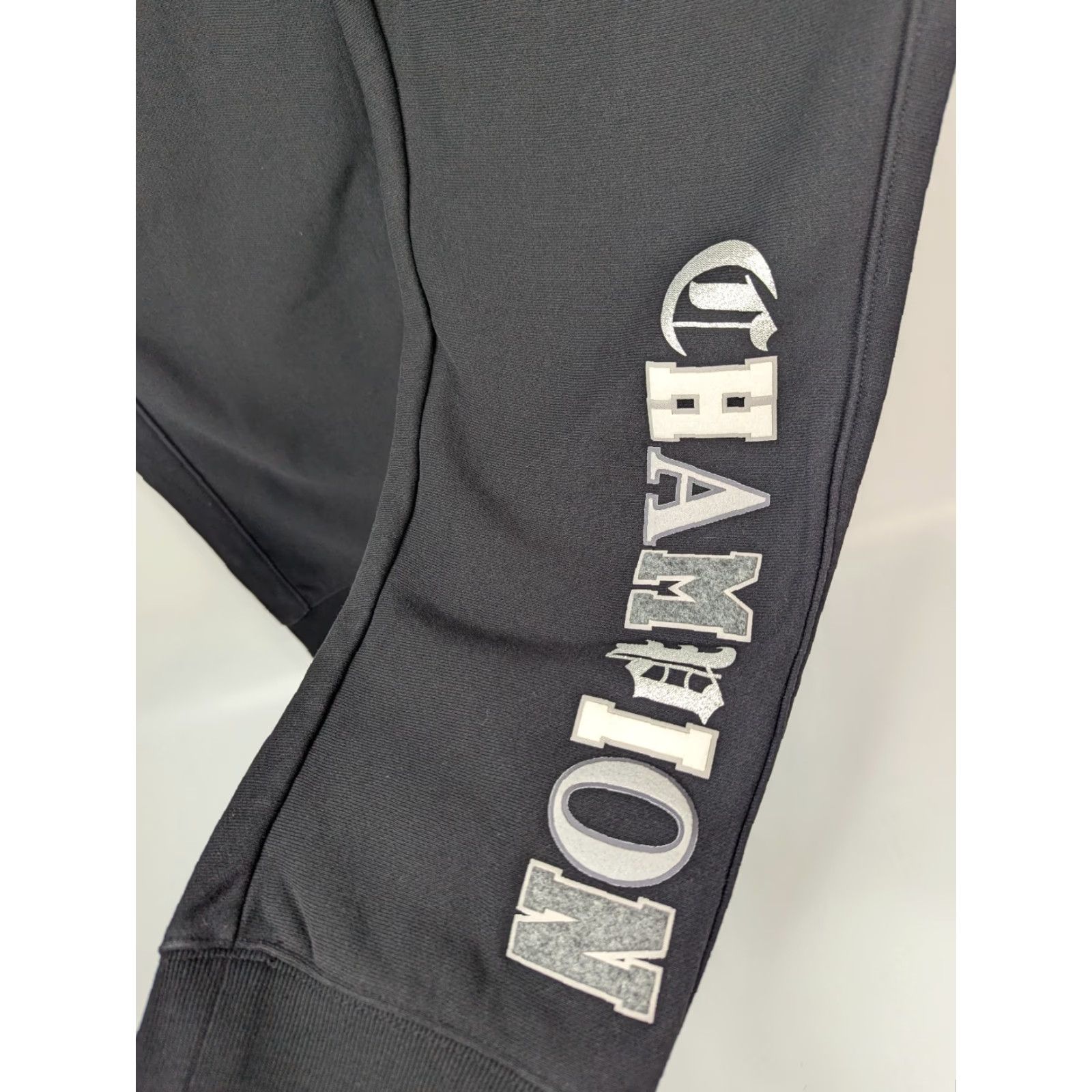 Champion Champion Sweatpants Reverse Weave Pants Size 2XL Black Jogger Big Logo Spell Out Women Size 36" / US 14 / IT 50 - 2 Thumbnail