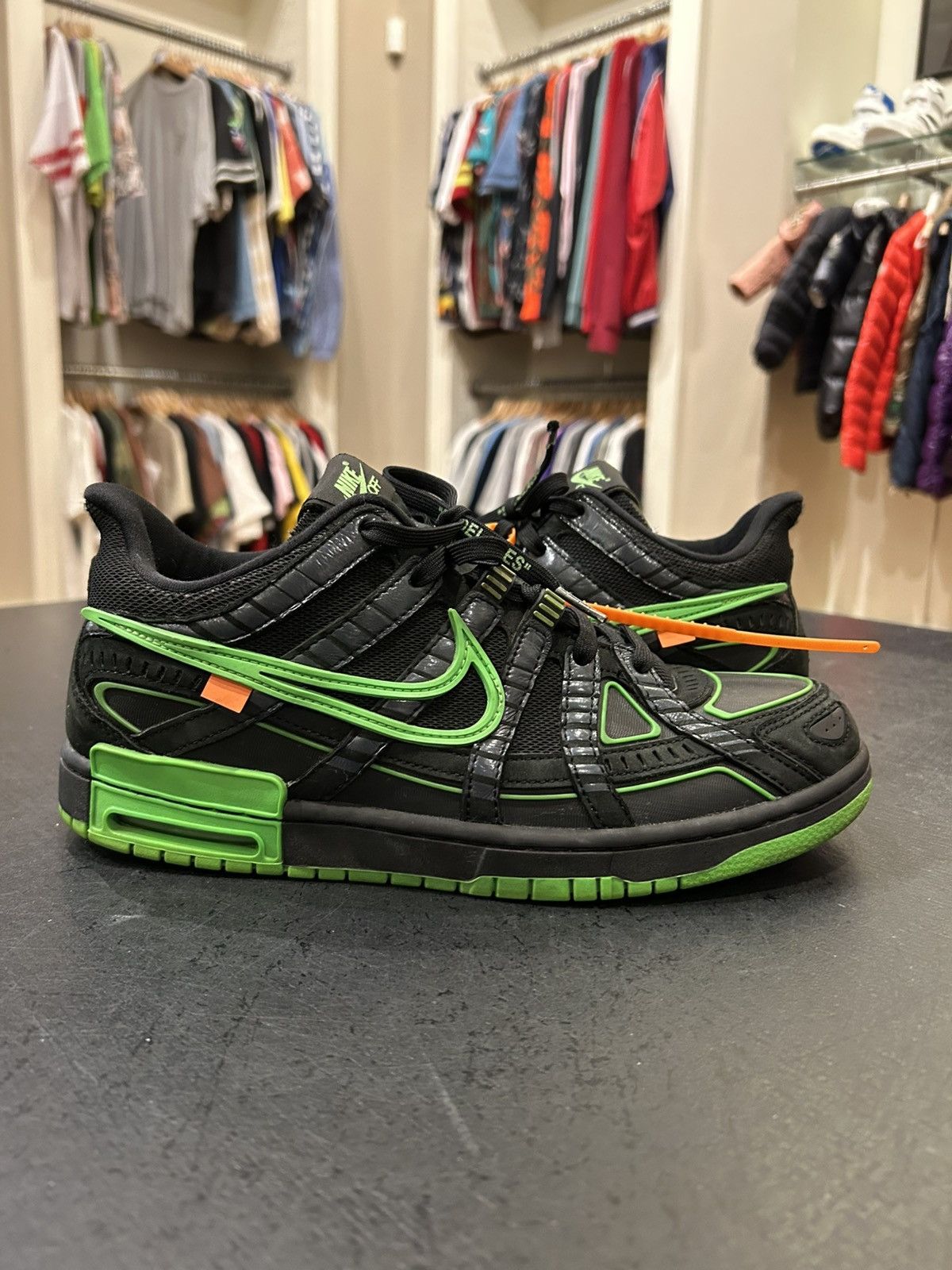 Nike Nike Rubber Dunk ‘Off-White Green Strike’ Size US 9.5 / EU 42-43 - 2 Thumbnail