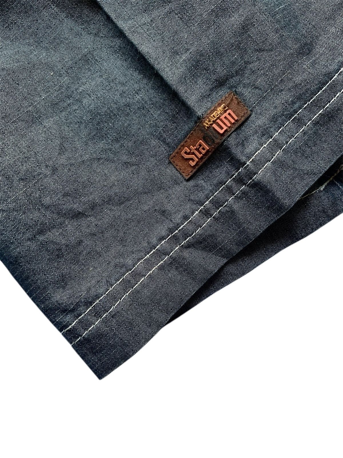 Akademiks Y2K Akademiks faded black wash and embroidery denim shirt Size US XXL / EU 58 / 5 - 7 Thumbnail