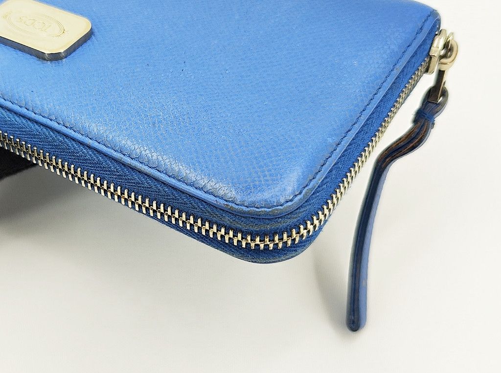 Tod's TOD'S zip around blue leather long wallet Size ONE SIZE - 11 Thumbnail