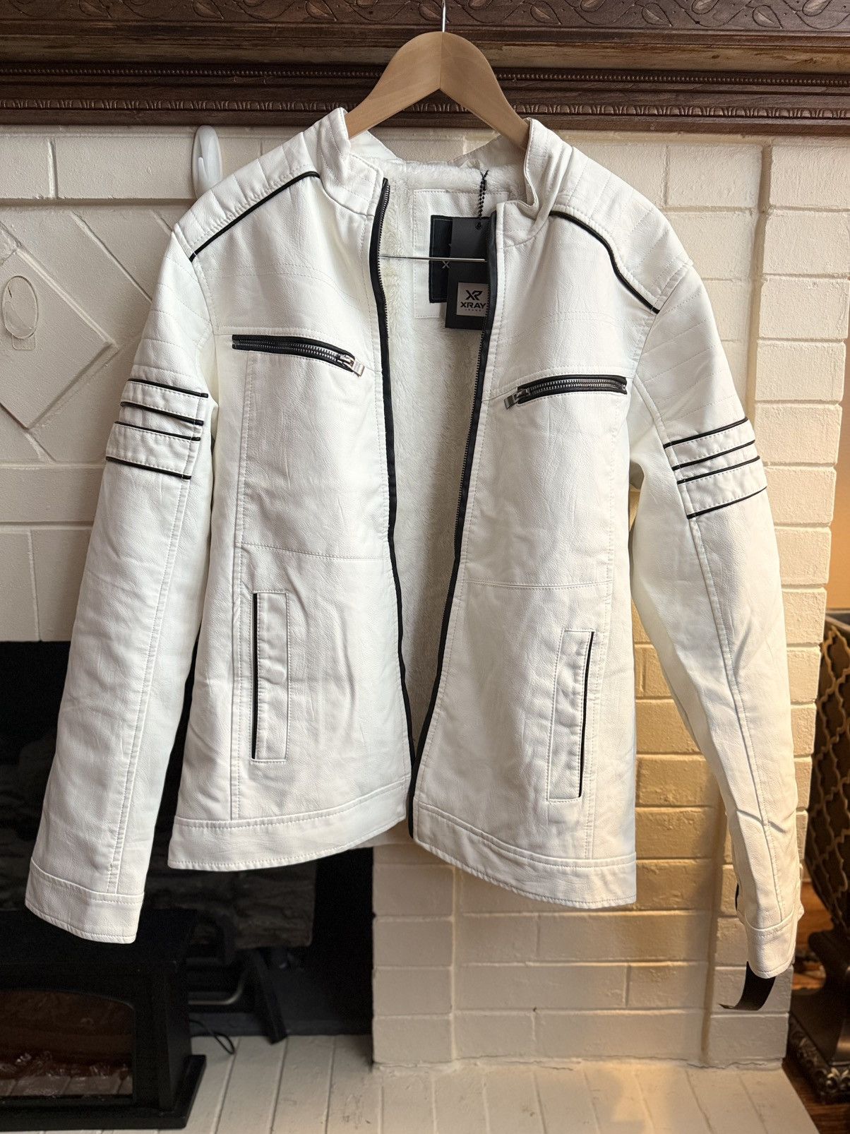 Other Vintage white Leather jacket Size US M / EU 48-50 / 2 - 4 Thumbnail