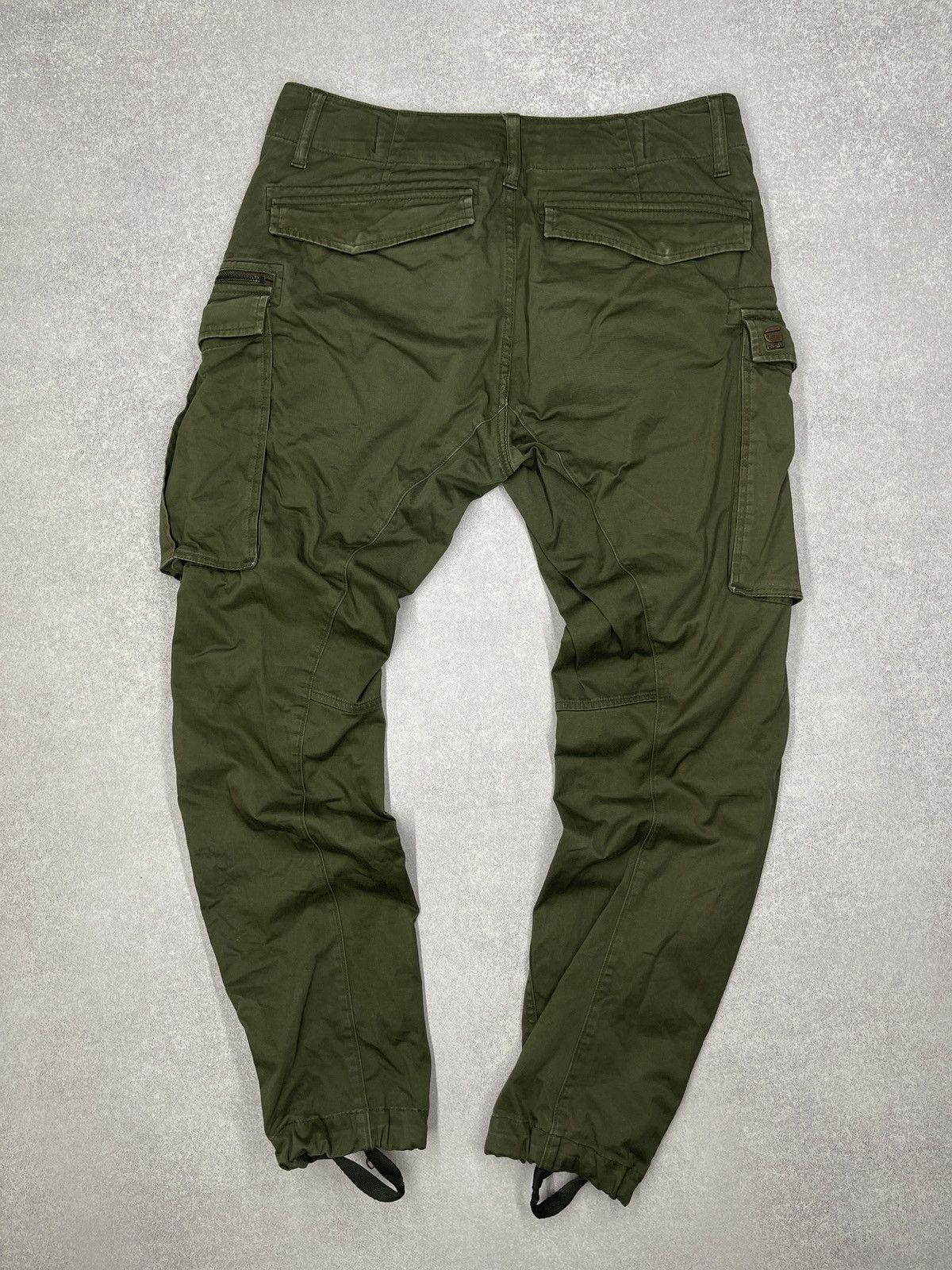 G-Star Mens G Star Raw Rovic Zip 3D Cargo Pants Khaki Multipocket Size US 31 - 7 Thumbnail