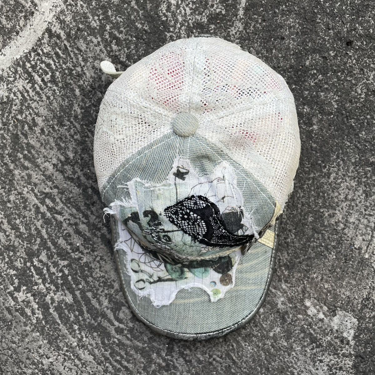 14th Addiction SICK,, patchwork and distressed trucker hat Size ONE SIZE - 13 Thumbnail