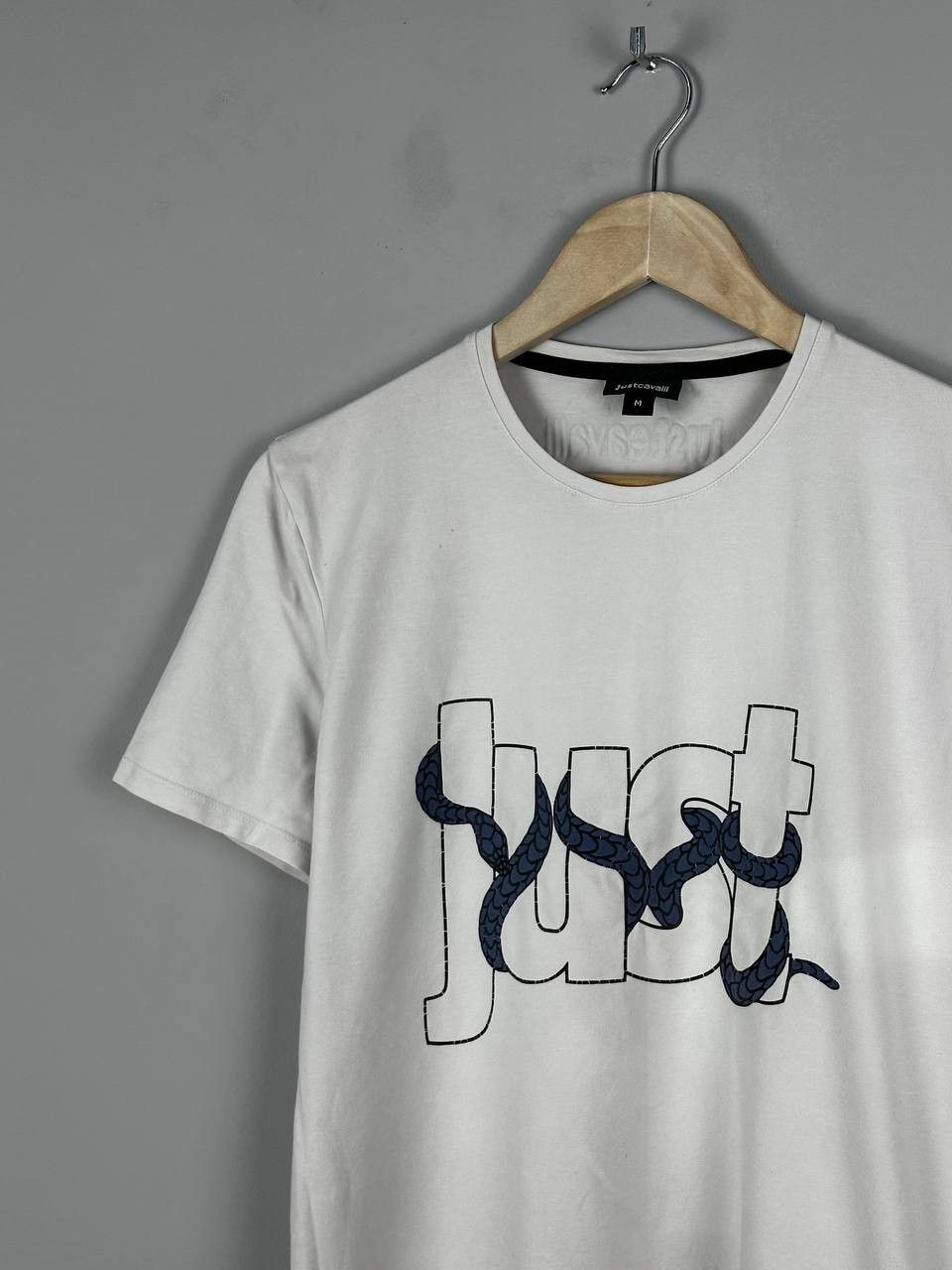 Just Cavalli Luxury Just Cavalli White Snake Logo T Shirt Size US M / EU 48-50 / 2 - 3 Thumbnail