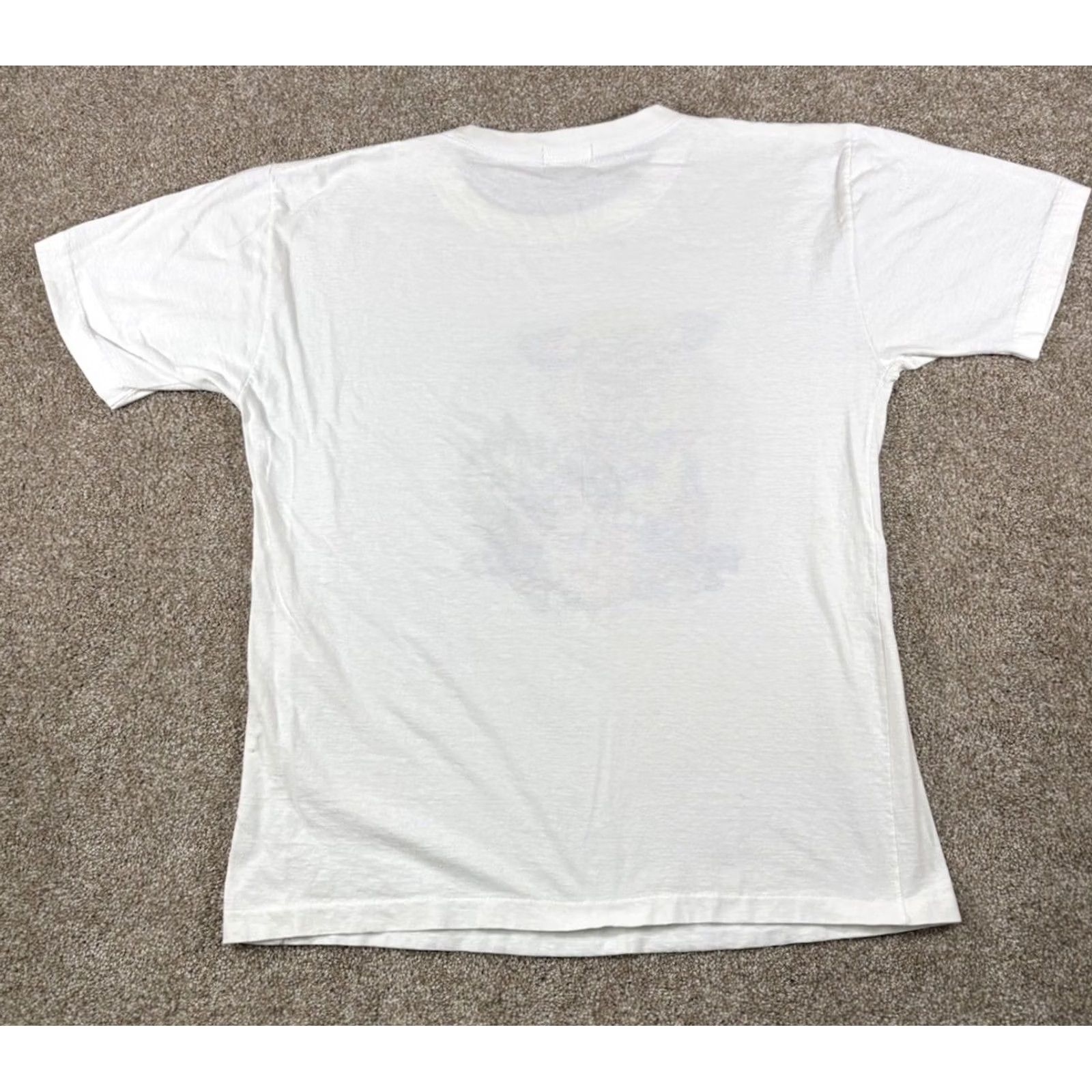 Vintage VINTAGE 90s Chinese Dragon T-Shirt Hong Kong Single Stitch AOP Tee Size XL White Womens Short Sleeve Crew Neck Cotton Tiaozhan Size XL / US 12-14 / IT 48-50 - 4 Thumbnail