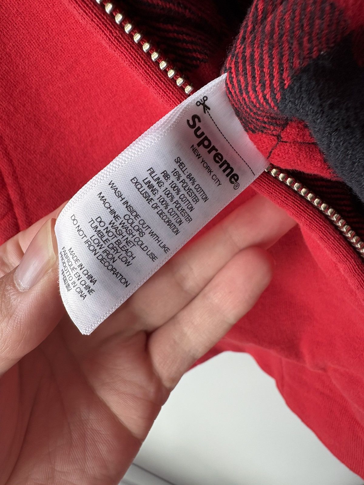 Supreme Supreme SALEM Red Zip Up Size XL Size US XL / EU 56 / 4 - 10 Thumbnail